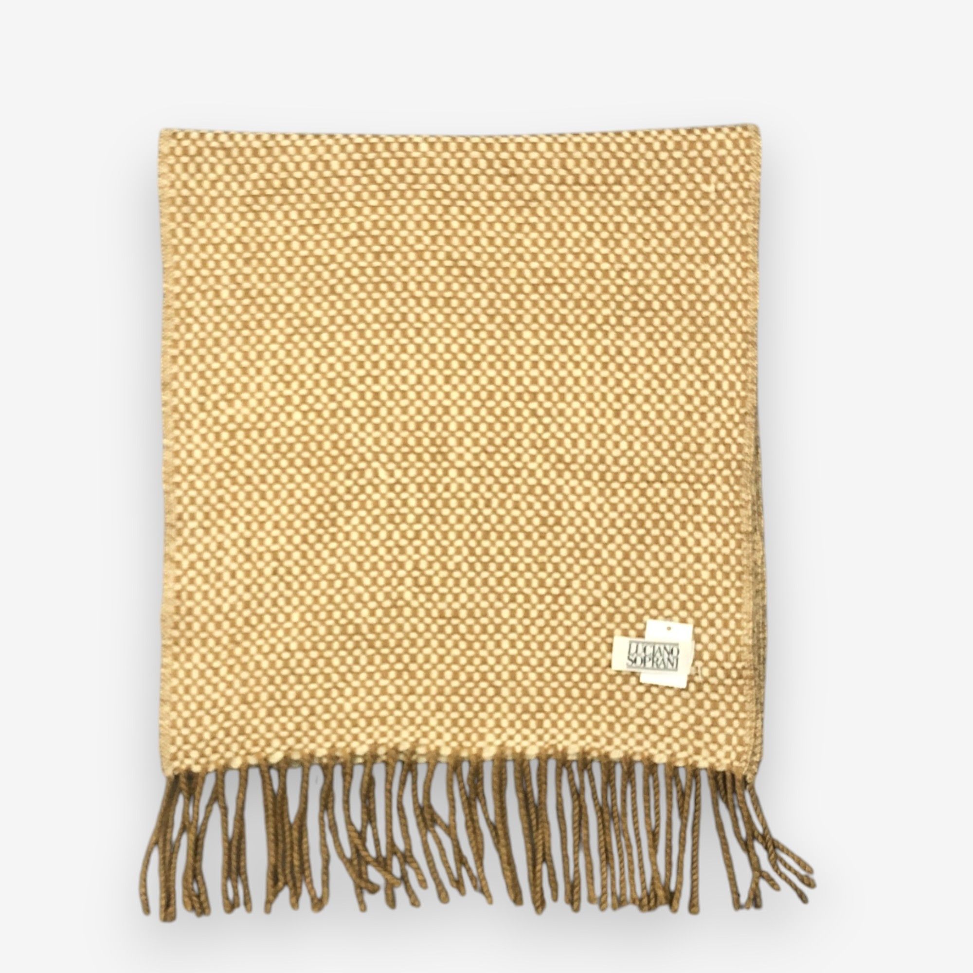 Japanese Brand Vintage Luciano Soprani Scarf Muffler Wool Winter Scarves Size ONE SIZE - 2 Thumbnail