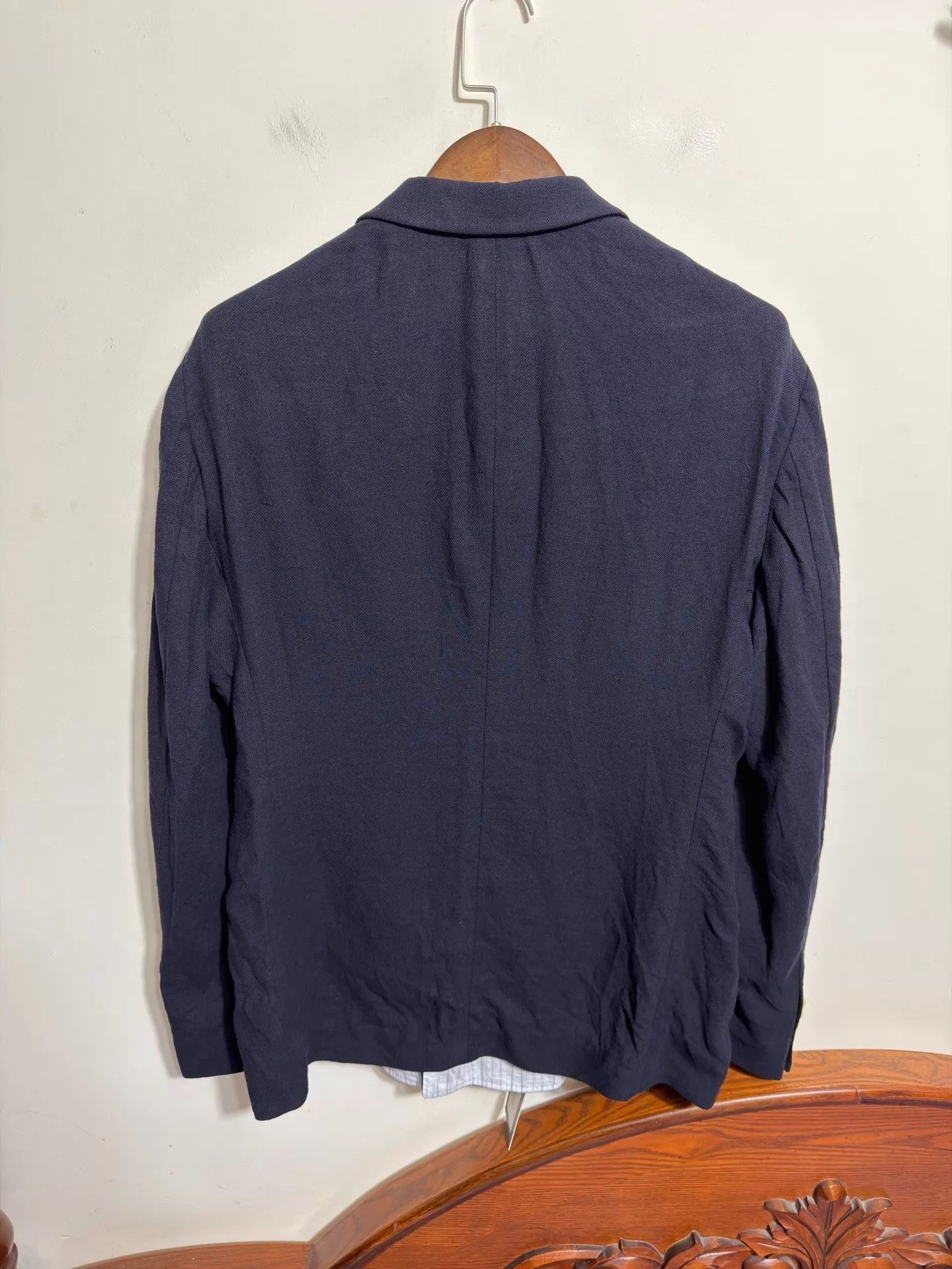 Giorgio Armani Blue Double-Breasted Blazer Size US XXS / EU 40 - 2 Thumbnail