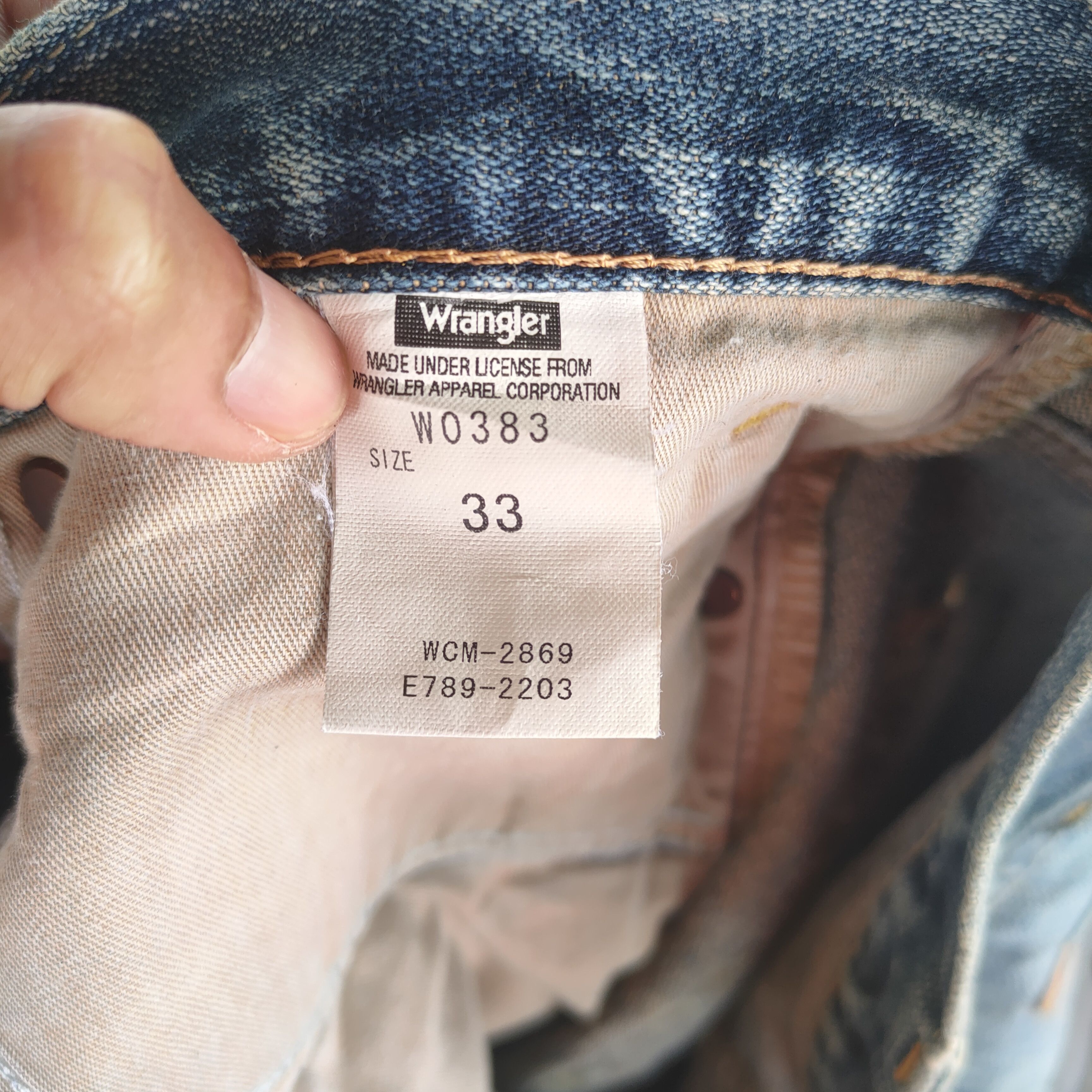 Wrangler VINTAGE WRANGLER FADED RIPPED JEANS DENIM PANTS Size US 34 / EU 50 - 12 Thumbnail