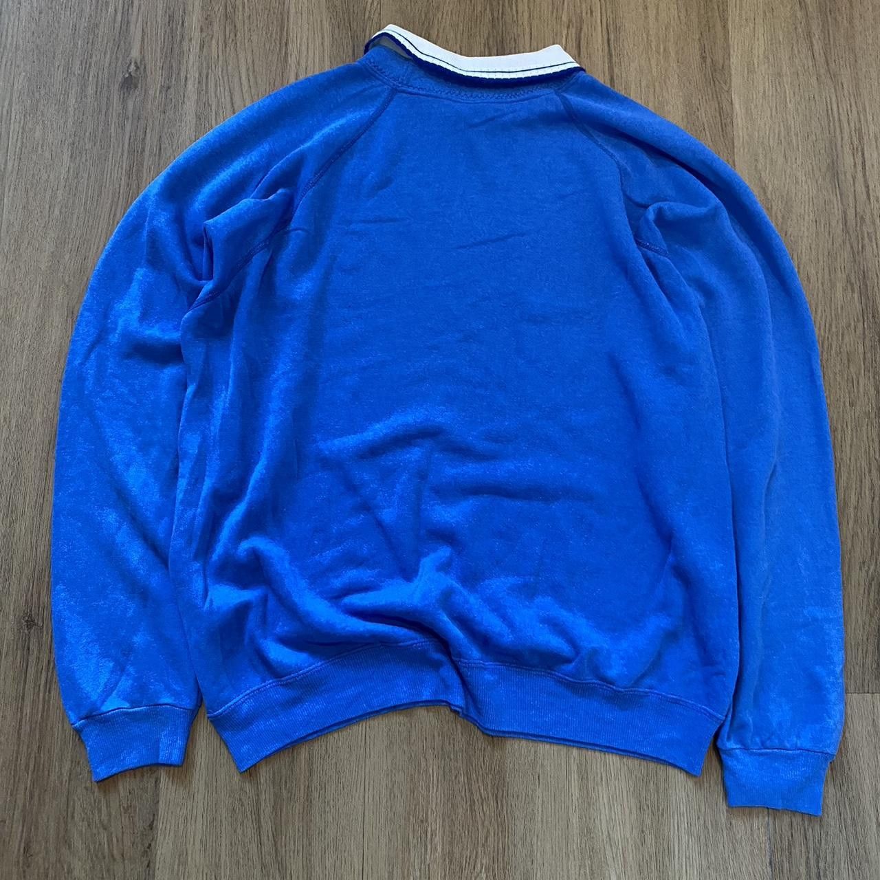 Other 90s Blue and white snowflake sweatshirt with collar Size US S / EU 44-46 / 1 - 3 Thumbnail
