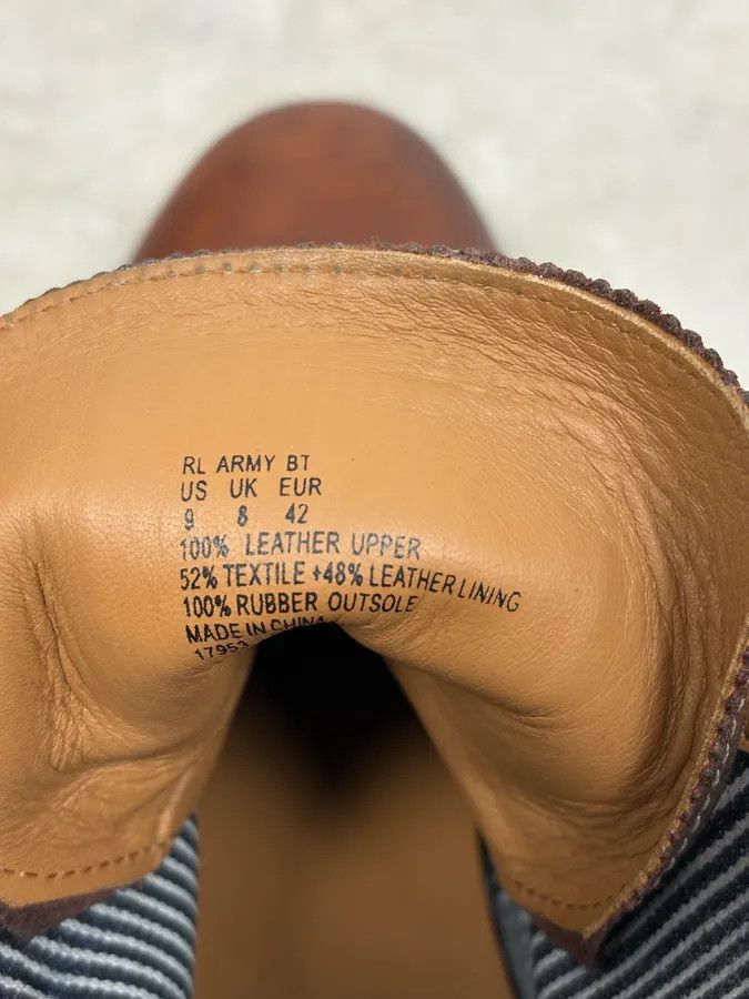 Polo Ralph Lauren Ralph Lauren Brown Leather Army Boots Size US 9 / EU 42 - 10 Thumbnail