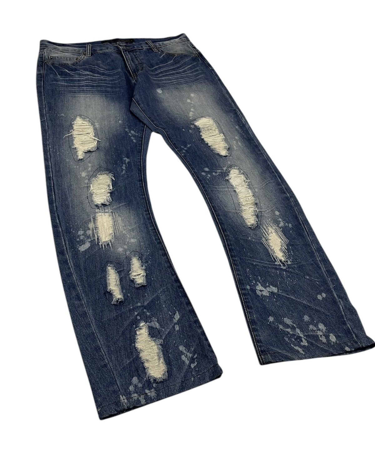Japanese Brand × Schlussel Schlussel Japan Boro Acid Wash Jeans Size US 34 / EU 50 - 3 Thumbnail