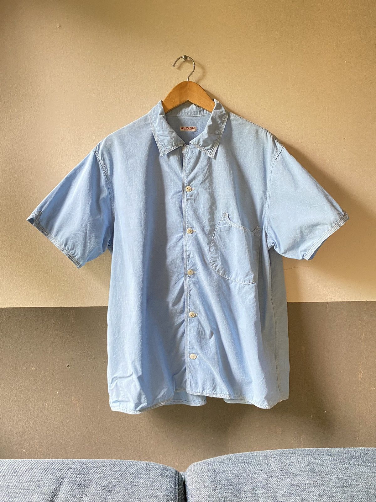 Kapital KAPITAL short-sleeves blue shirt Size US M / EU 48-50 / 2 - 1 Thumbnail