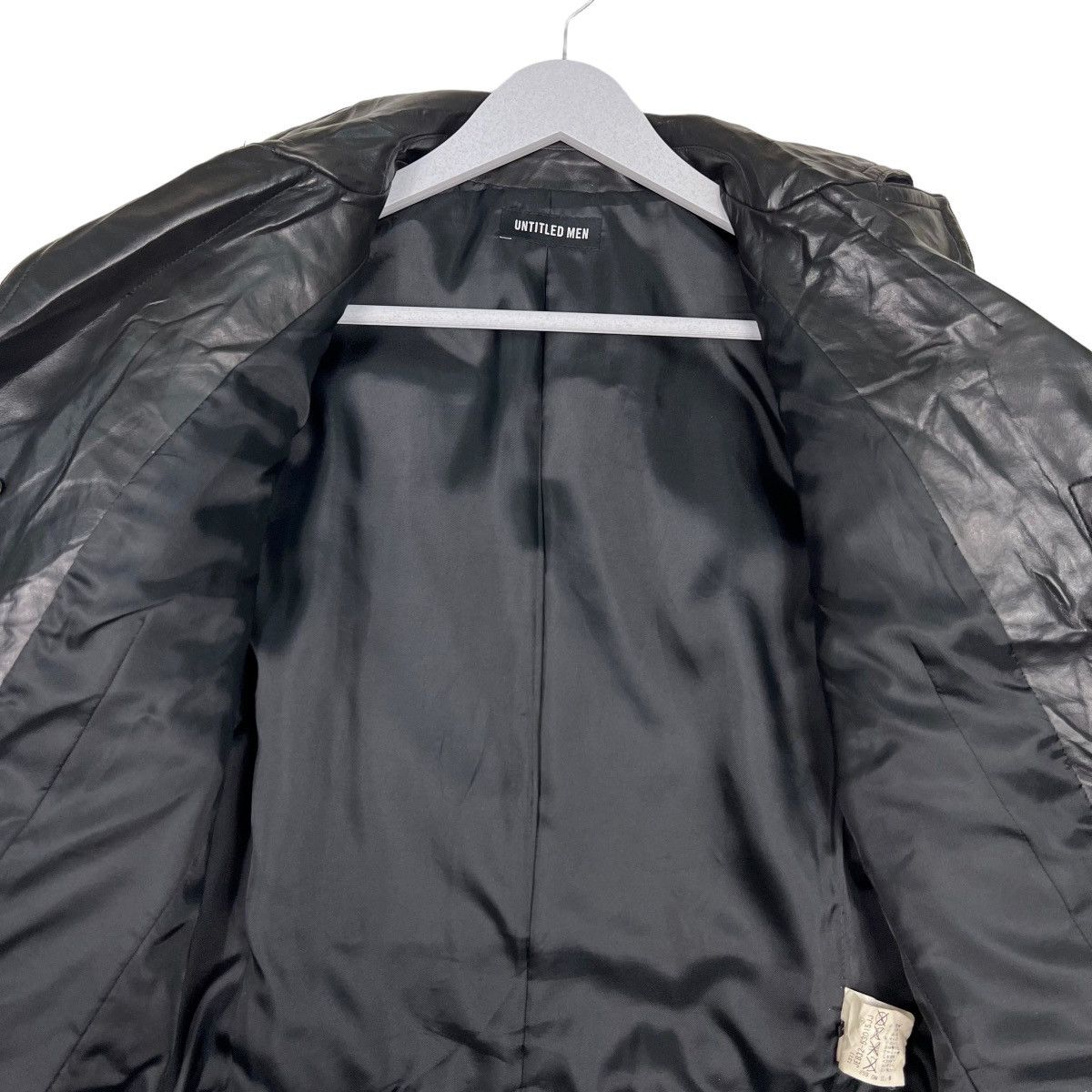 Le Grande Bleu (L.G.B.) 🔥 UNTITLED MEN CARGO LEATHER JACKET Size US M / EU 48-50 / 2 - 12 Thumbnail