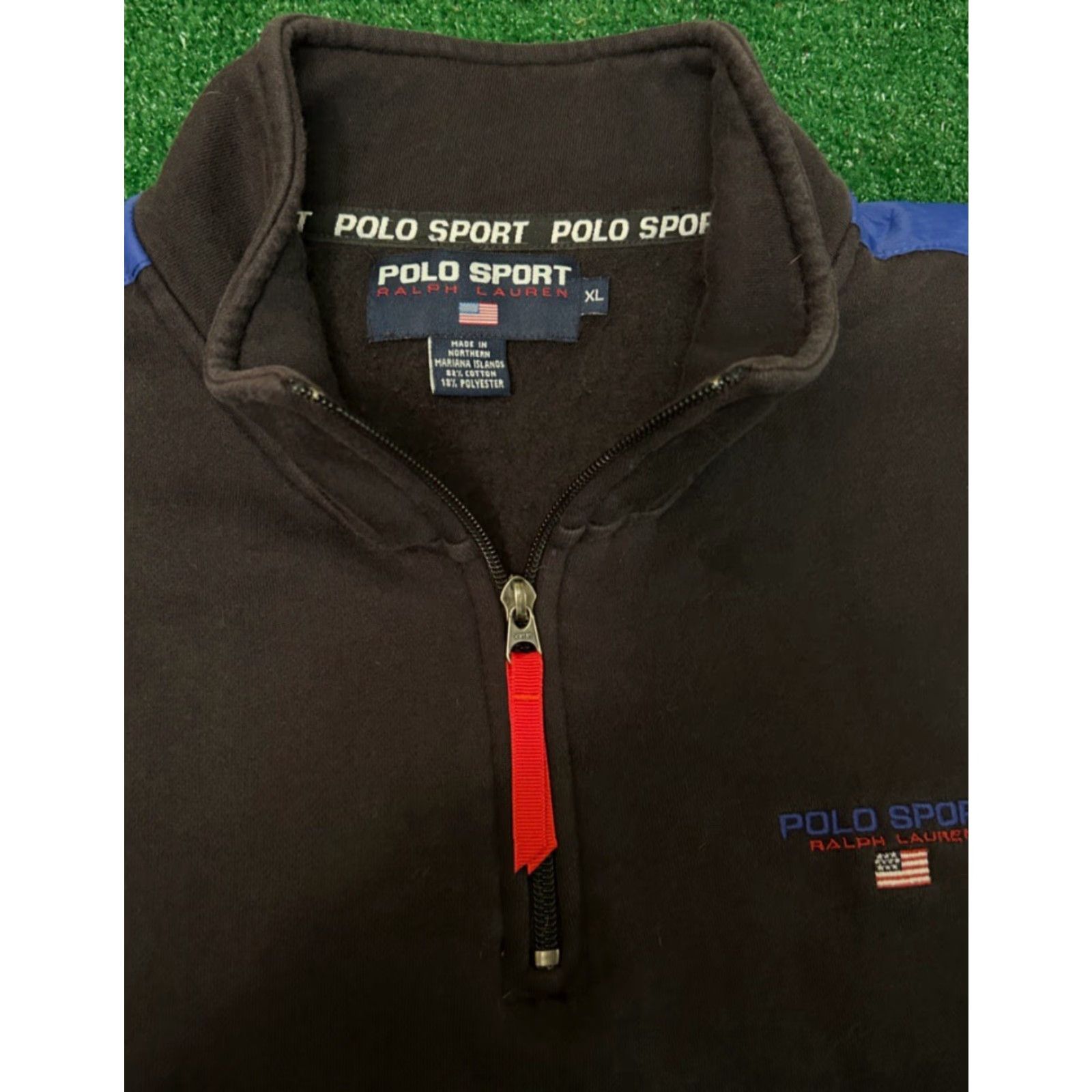 Vintage VINTAGE Polo Ralph Lauren Sport Expedition Rescue Jacket 1/4 Zip XL Black Polo Sport 90s Mens Games/Hip Hop Size US XL / EU 56 / 4 - 3 Thumbnail
