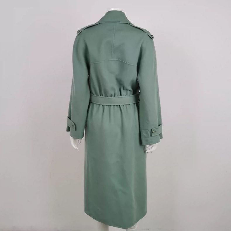 Loro Piana LORO PIANA Green long coat supreme cashmere coat Size XS / US 0-2 / IT 36-38 - 3 Thumbnail