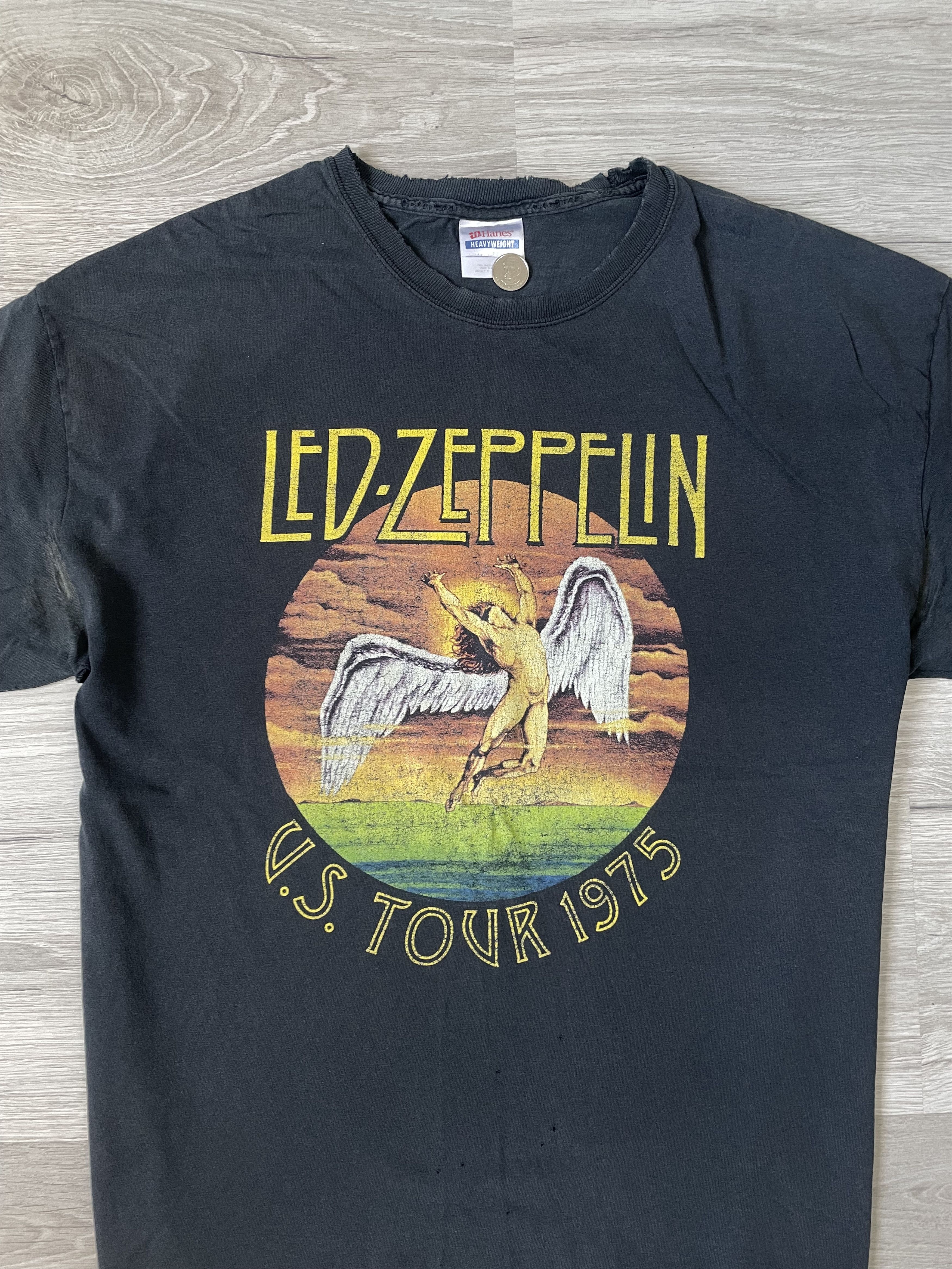 Led Zeppelin × Vintage MENS CASUAL ROCK SHIRT LED ZEPPLIN Size US L / EU 52-54 / 3 - 4 Thumbnail