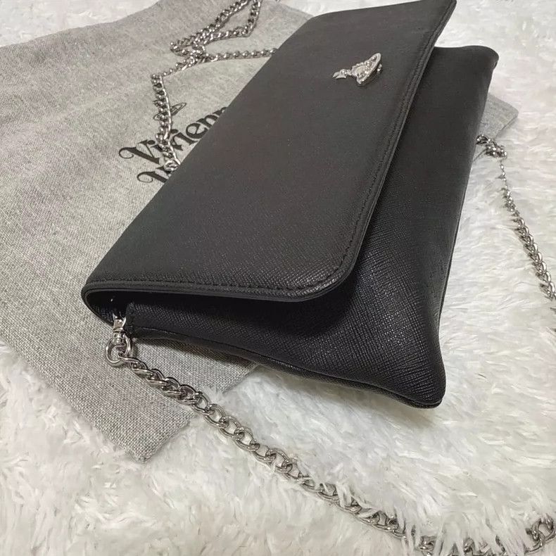 Vivienne Westwood Vivienne Westwood size os Saturn leather black long strip u Size ONE SIZE - 2 Thumbnail