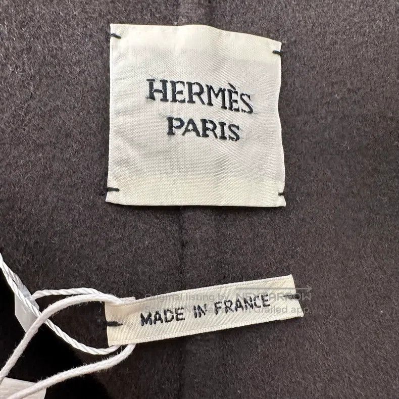 Hermes Hermes dark brown notched lapel cashmere coat Size M / US 6-8 / IT 42-44 - 3 Thumbnail