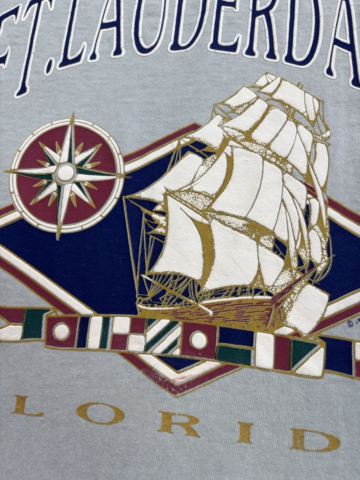 Vintage VTG 1993 Ft. Lauderdale Florida T-Shirt Boxy Fit L/XL Size US XL / EU 56 / 4 - 9 Thumbnail