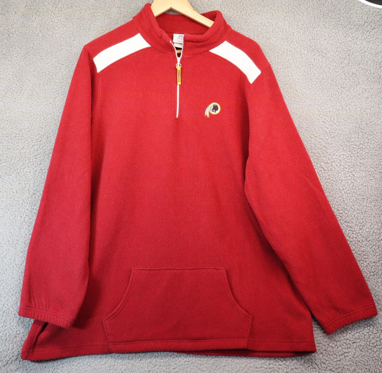 Other Washington Redskins 1/4 Zip Fleece Pullover Womens 2x Maroon Size ONE SIZE - 1 Thumbnail