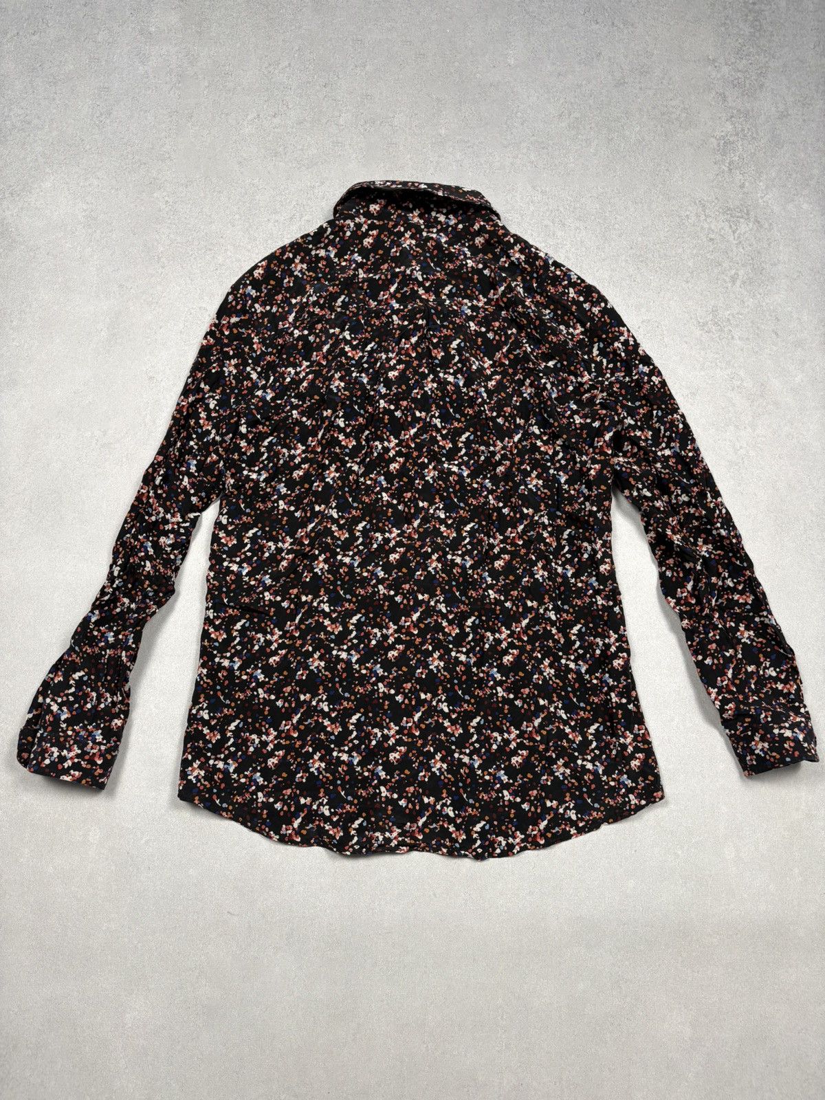 Sezane Sézane Silk Button Up Pocket Shirt Size 36 Black Multicolor Size XS / US 0-2 / IT 36-38 - 14 Thumbnail