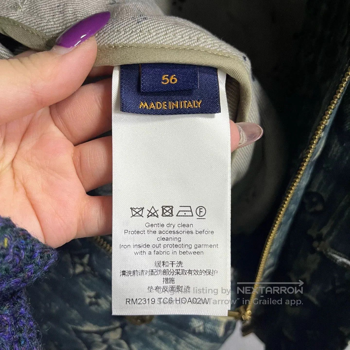 Louis Vuitton gray logo button-up long sleeve denim jacket. Size US L / EU 52-54 / 3 - 4 Thumbnail