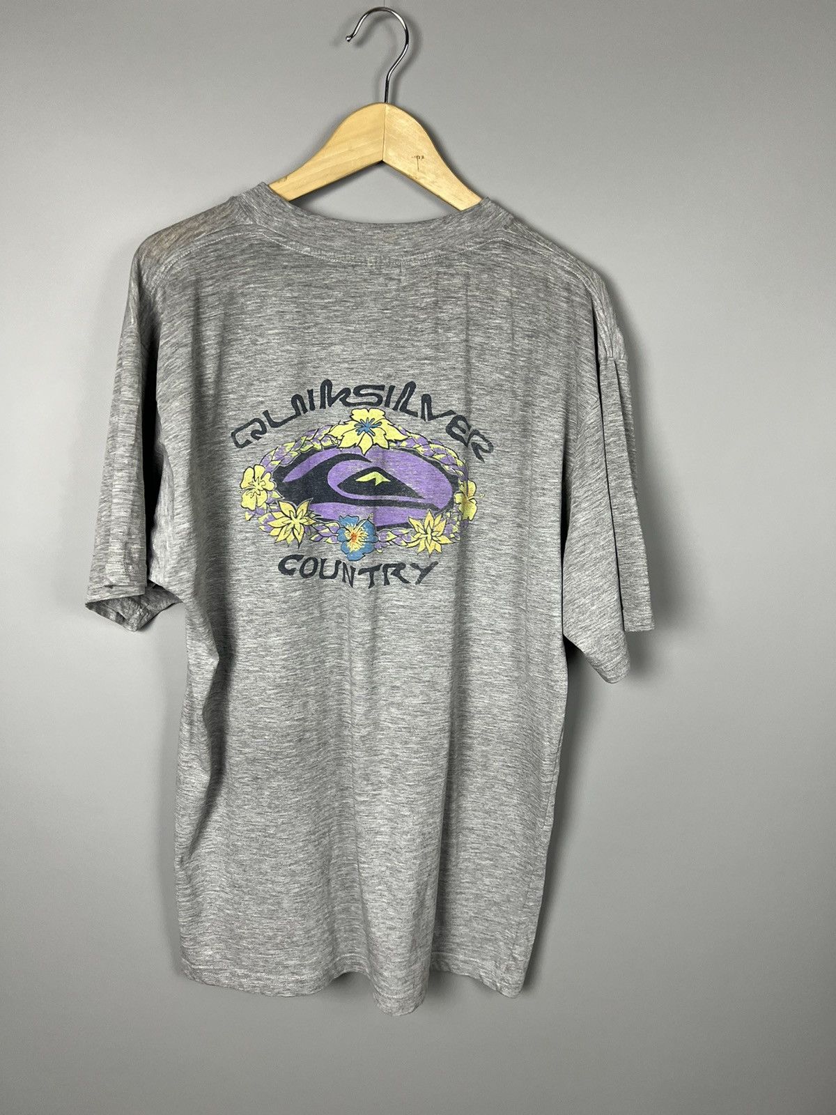 Quiksilver Rare vintage Quiksilver tee big logo 90-s Size US XL / EU 56 / 4 - 1 Thumbnail