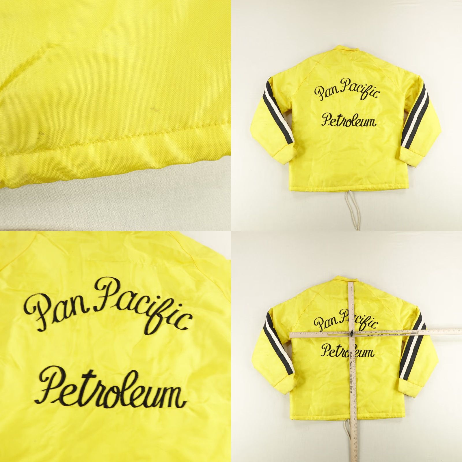 Vintage VINTAGE California Jacket Mens Small Yellow Pan Pacific Petroleum Striped 70s 80s Size US S / EU 44-46 / 1 - 8 Thumbnail