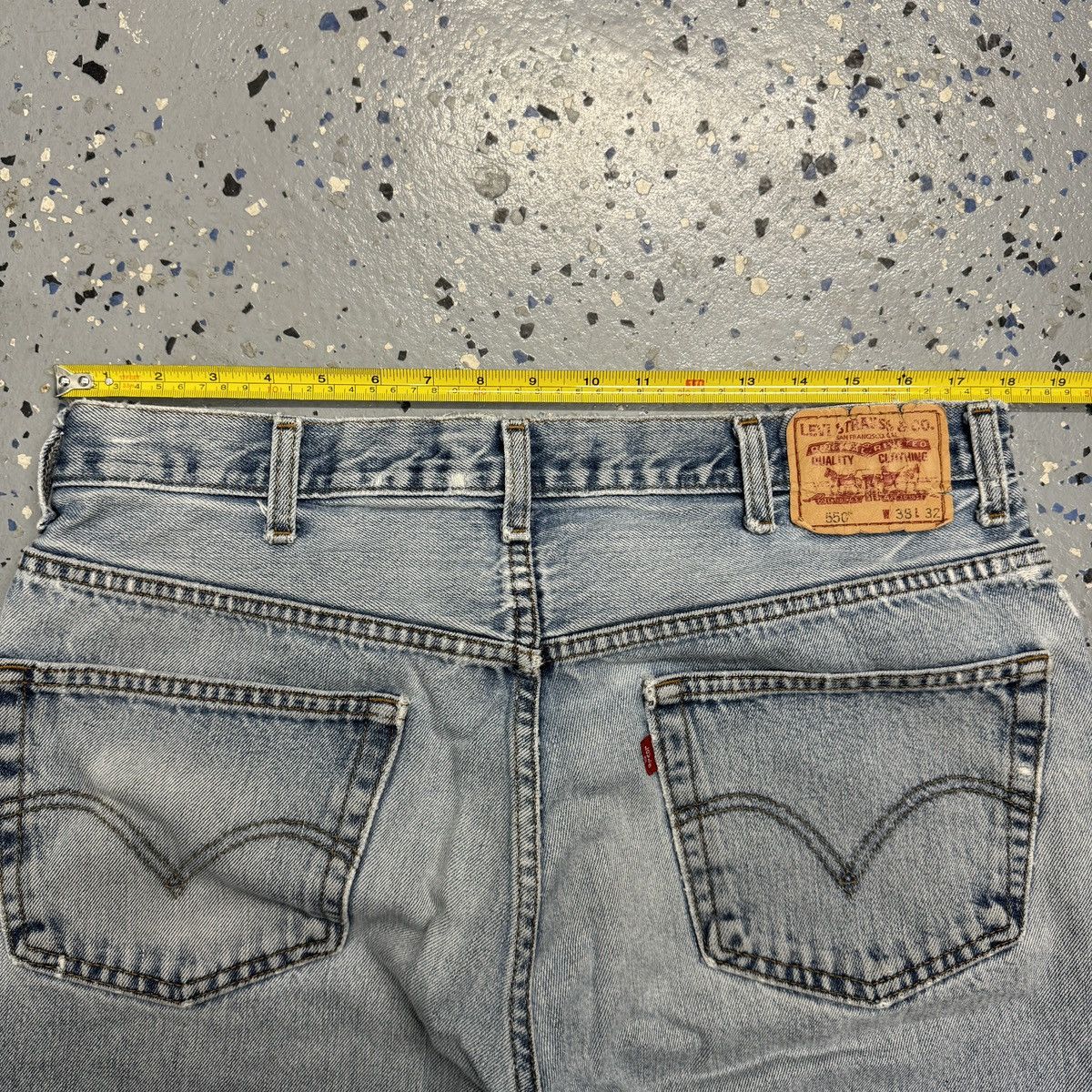 Levi's × Vintage VTG Y2K Levis 550 Jeans Denim Relax Fit Baggy Light Wash Size US 36 / EU 52 - 5 Thumbnail