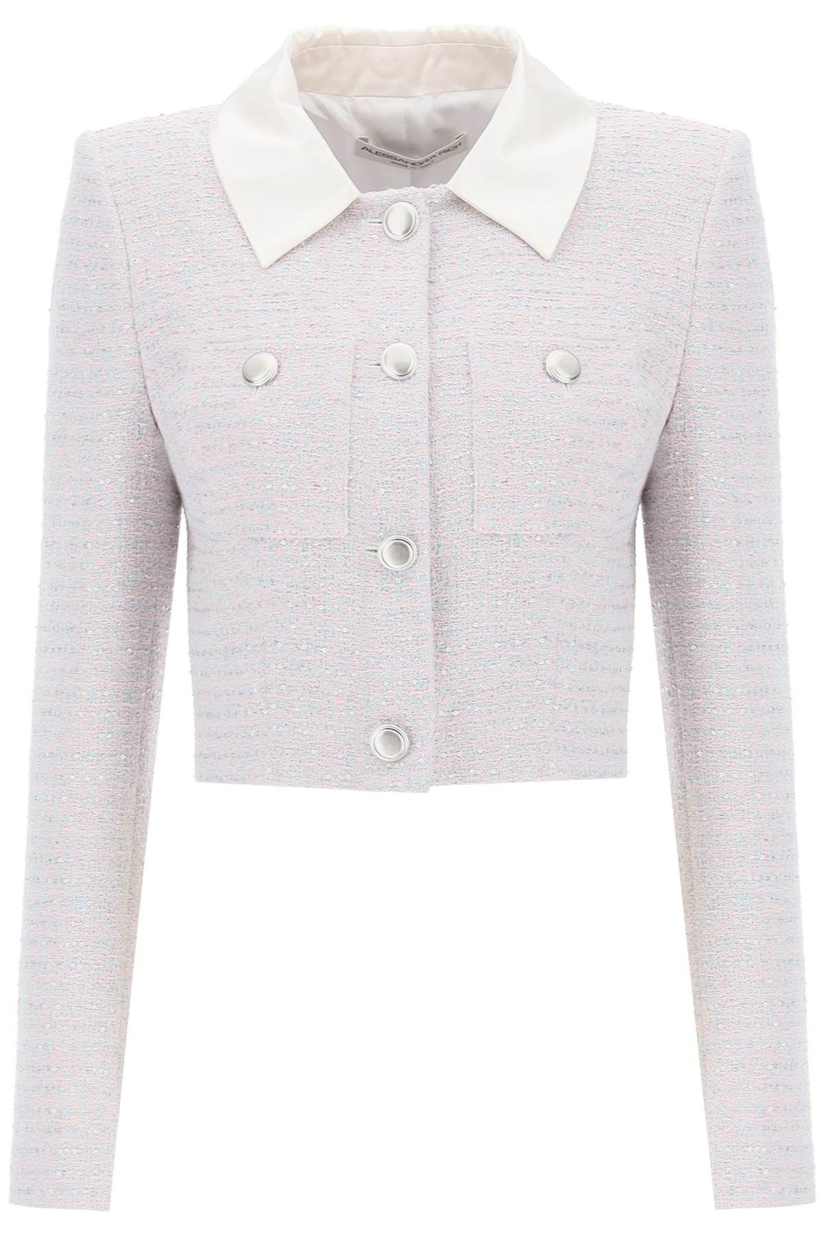 Alessandra Rich ALESSANDRA RICH Cropped Jacket In Tweed Boucle' Size S / US 4 / IT 40 - 1 Thumbnail