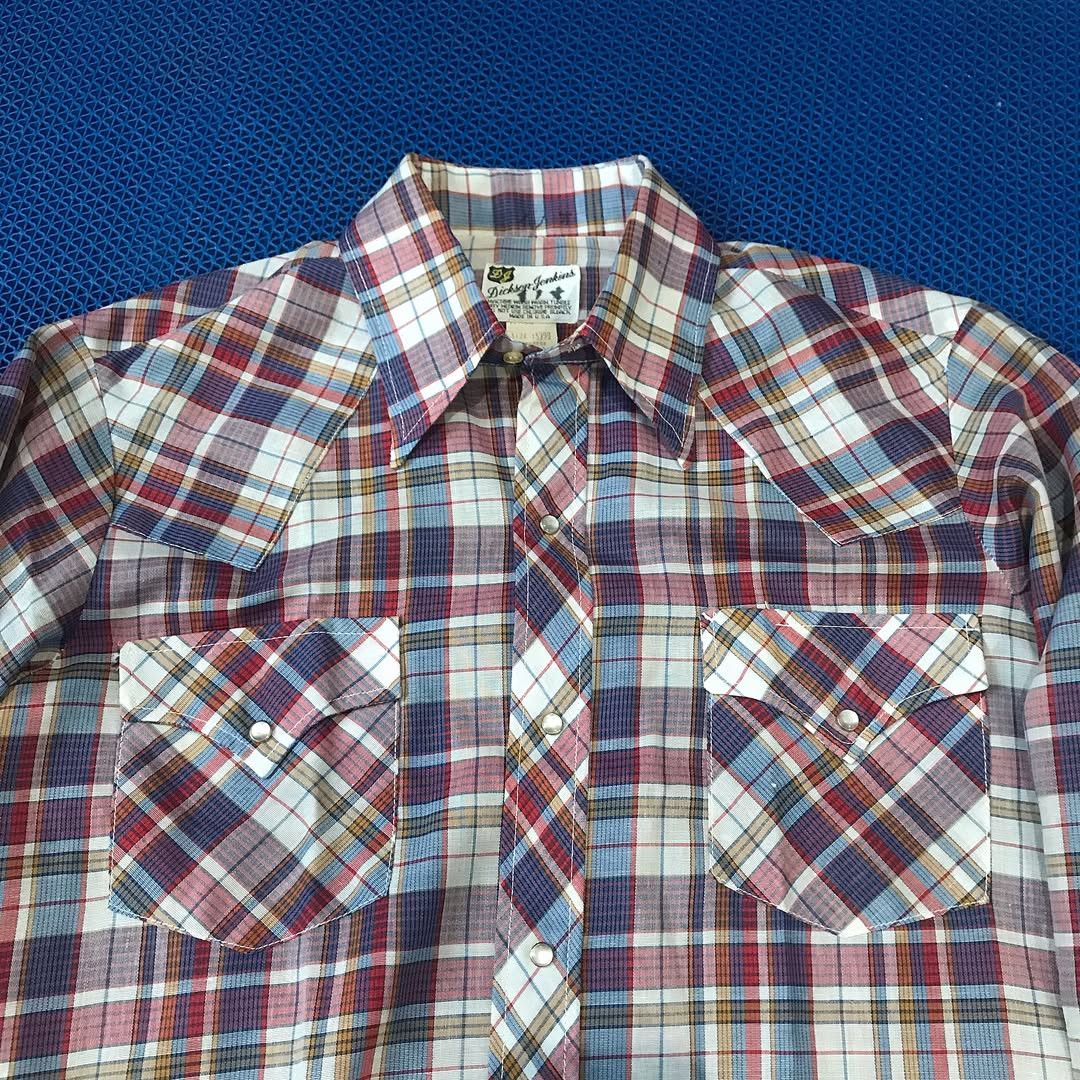 Cowboy Equipment × Vintage × Western Mountaineering Dickson Jenkins Western Cowboy shirt Men small Blue Orange Size US L / EU 52-54 / 3 - 1 Thumbnail