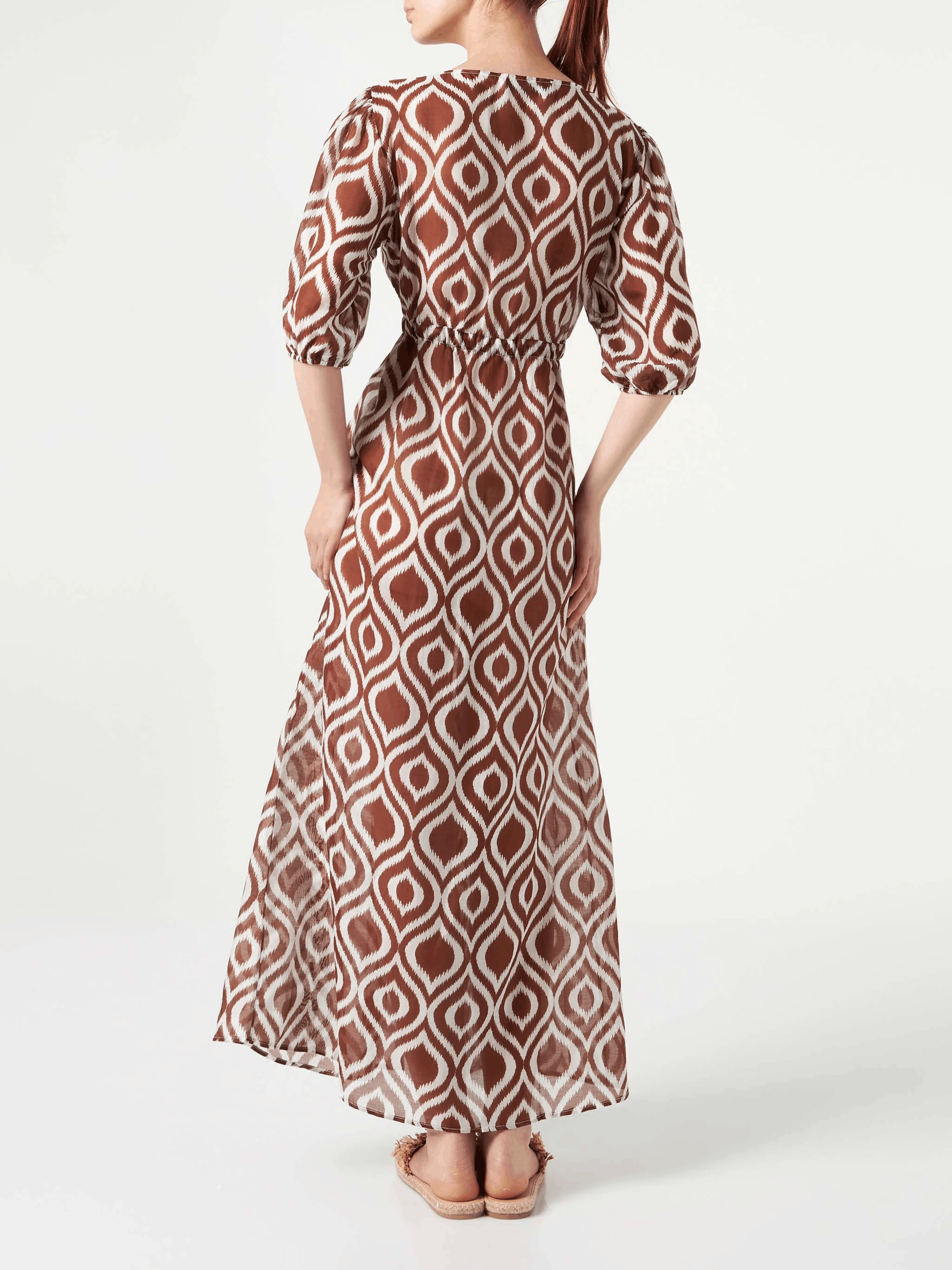 MC2 Saint Barth Cotton and silk long beach dress Size M / US 6-8 / IT 42-44 - 3 Thumbnail