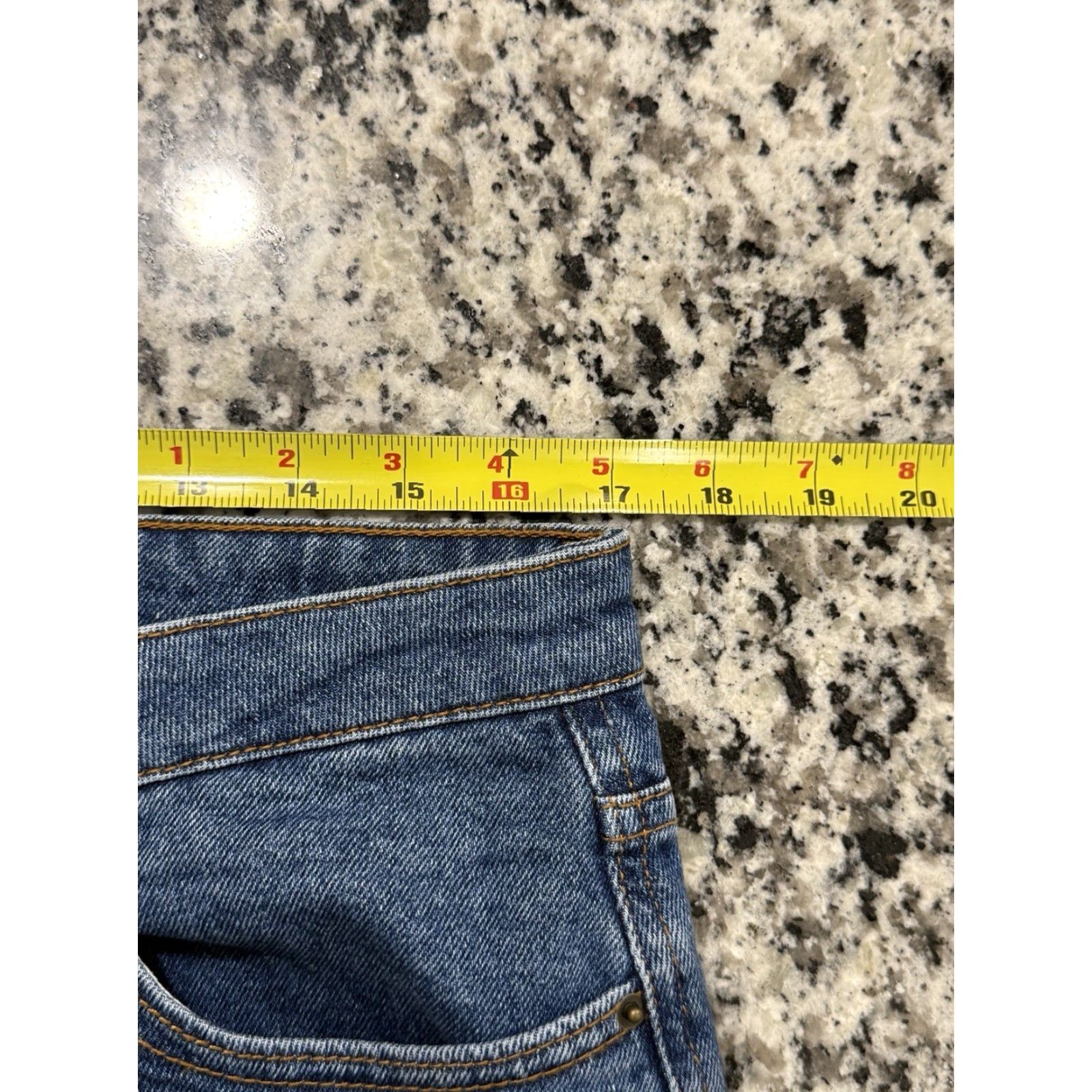 Vintage Sezane Jeans Button Fly Straight Womens 34 34x26.5 Blue Cotton Elastane 42 EU Morocco Size 24" / US 00 / IT 34 - 5 Thumbnail