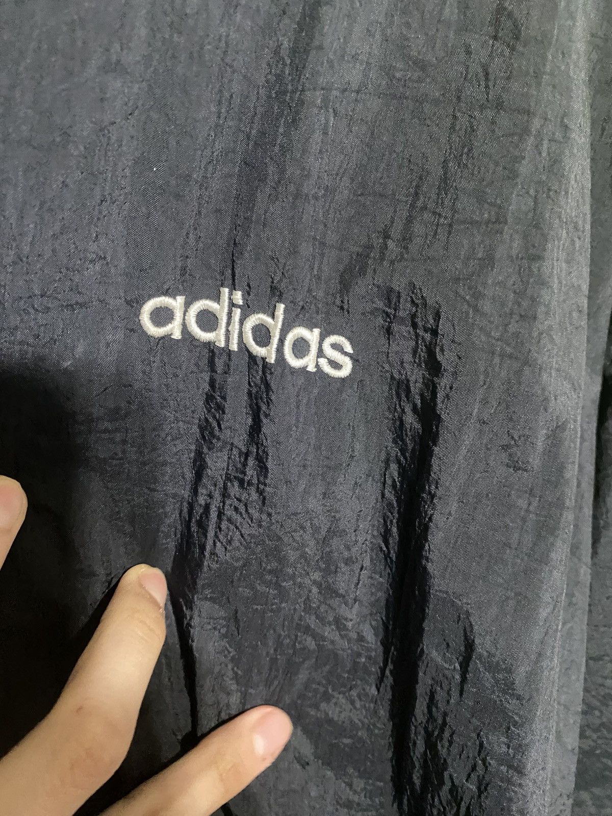 Adidas × Nike × Vintage Vintage Adidas windbreaker size Medium Black/White Size US M / EU 48-50 / 2 - 3 Thumbnail