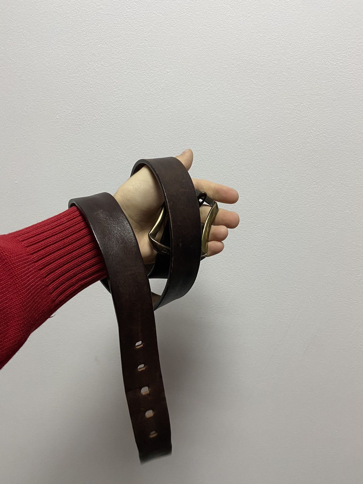 Diesel × Vintage Diesel belt leather vintage made in Italy avant Garde Size ONE SIZE - 3 Thumbnail