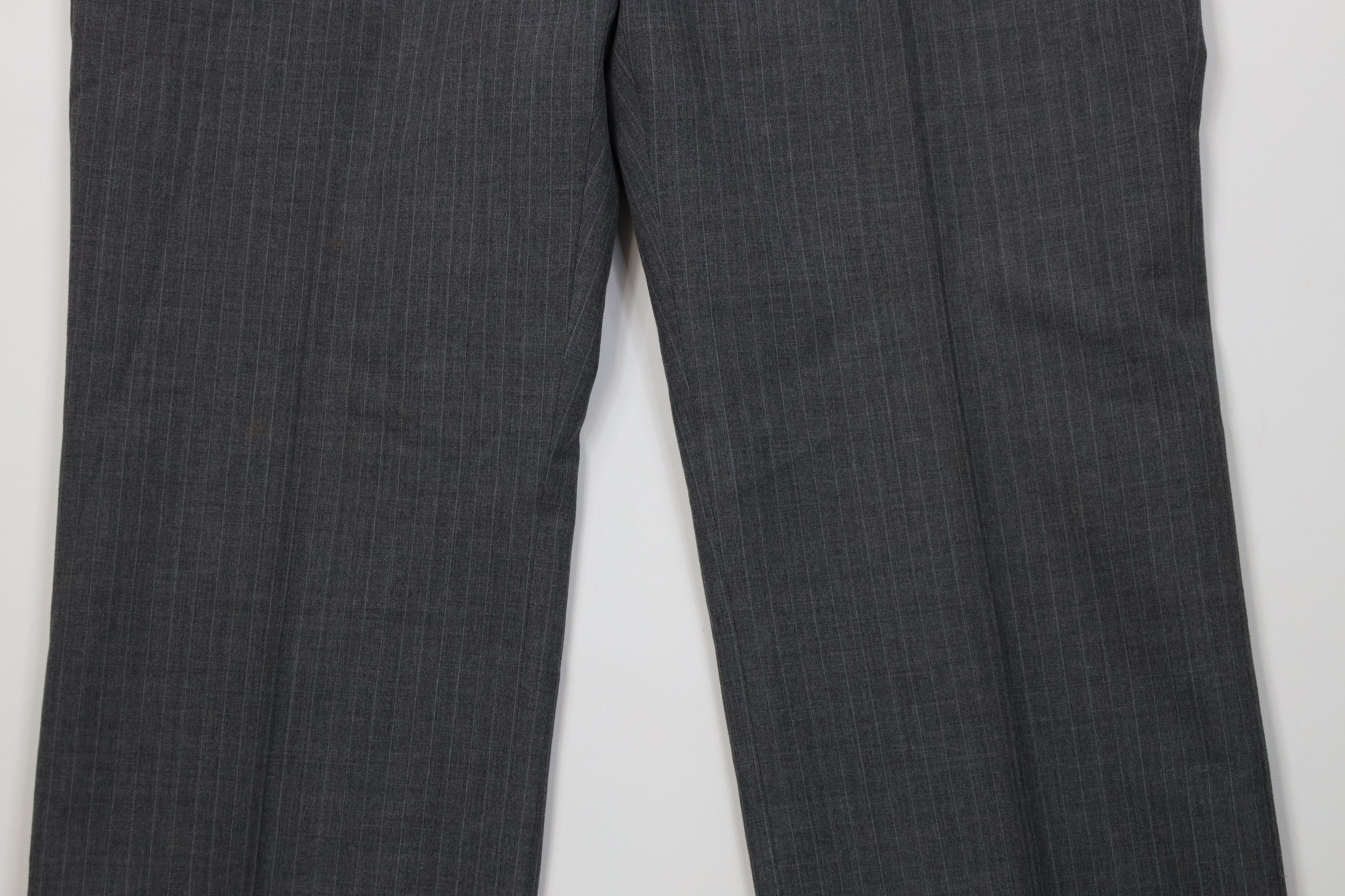 Vintage Vintage 70s Streetwear Striped Wide Leg Chino Pants Gray USA Size US 36 / EU 52 - 3 Thumbnail