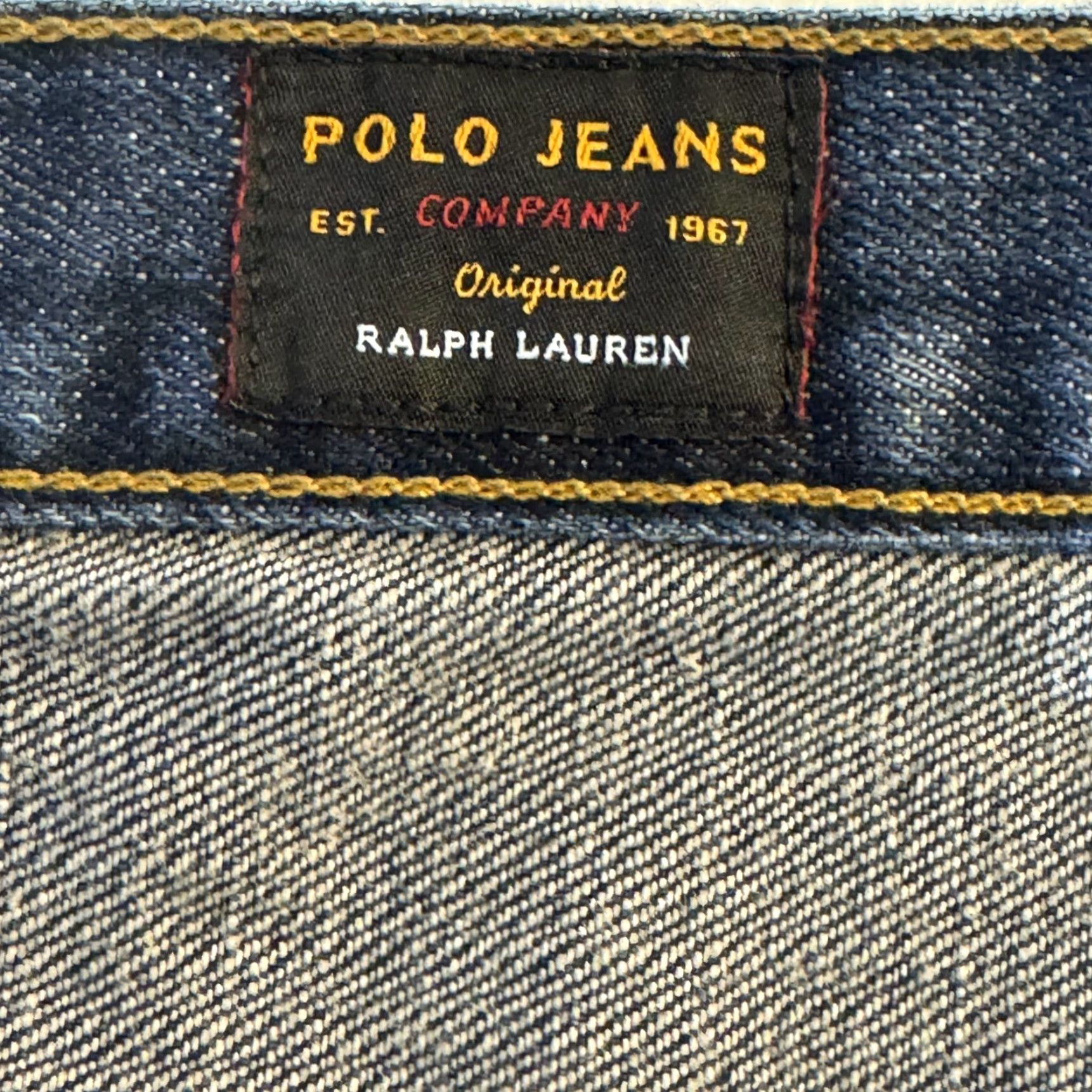 Polo Ralph Lauren Ralph Lauren Polo Jeans Mens 36 X 32 Blue Denim High-Rise Straight Leg Jeans Vintage No Size US M / EU 48-50 / 2 - 5 Thumbnail