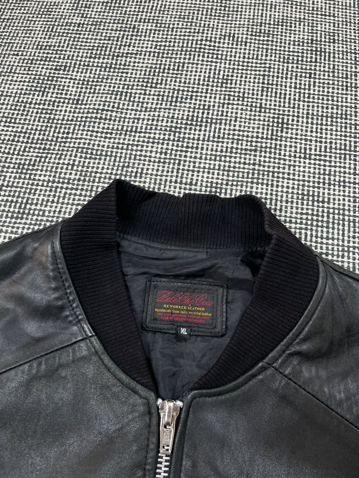 Pelechecoco Pelechecoco handmade reworked biker boxy leather jacket Size US XL / EU 56 / 4 - 4 Thumbnail