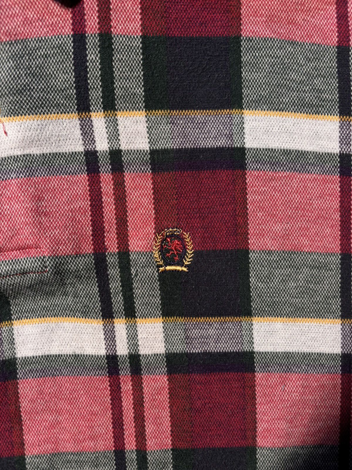 Tommy Hilfiger Vtg Tommy Hilfiger Red Plaid Polo Golf Button Up 90’s Large Size US L / EU 52-54 / 3 - 2 Thumbnail