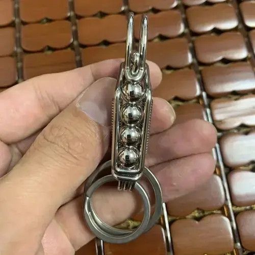 Vintage Stainless steel Handicraft Mechanical KeyRing Size ONE SIZE - 2 Thumbnail