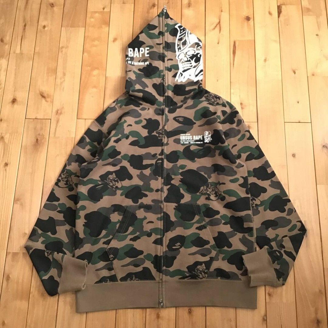 Bape URSUS BAPE full zip hoodie BAPE camo a bathing ape Size US XXL / EU 58 / 5 - 2 Thumbnail