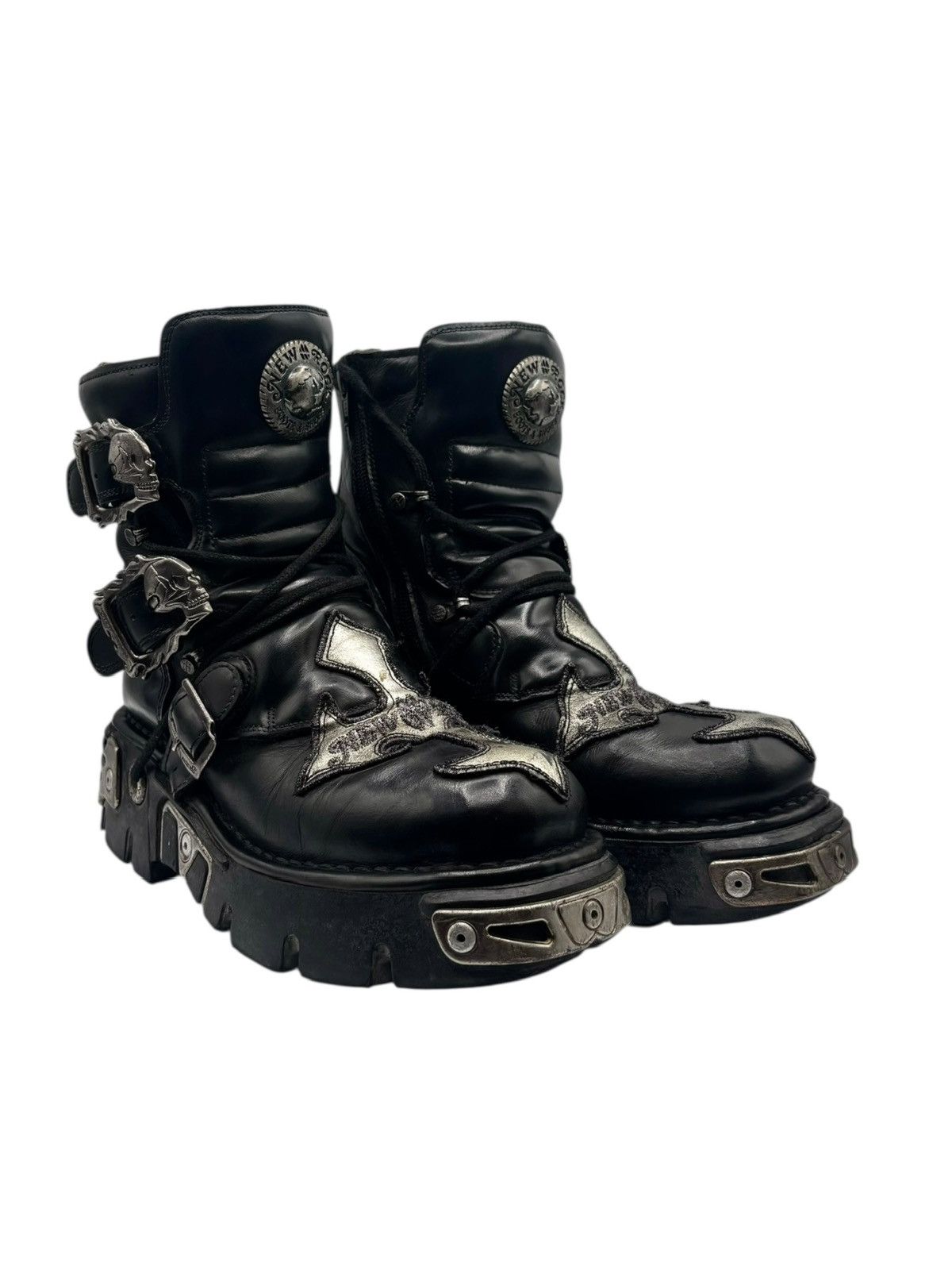 New Rock Vintage New Rock cross reactor boots Size 39 Size US 9 / IT 39 - 1 Thumbnail