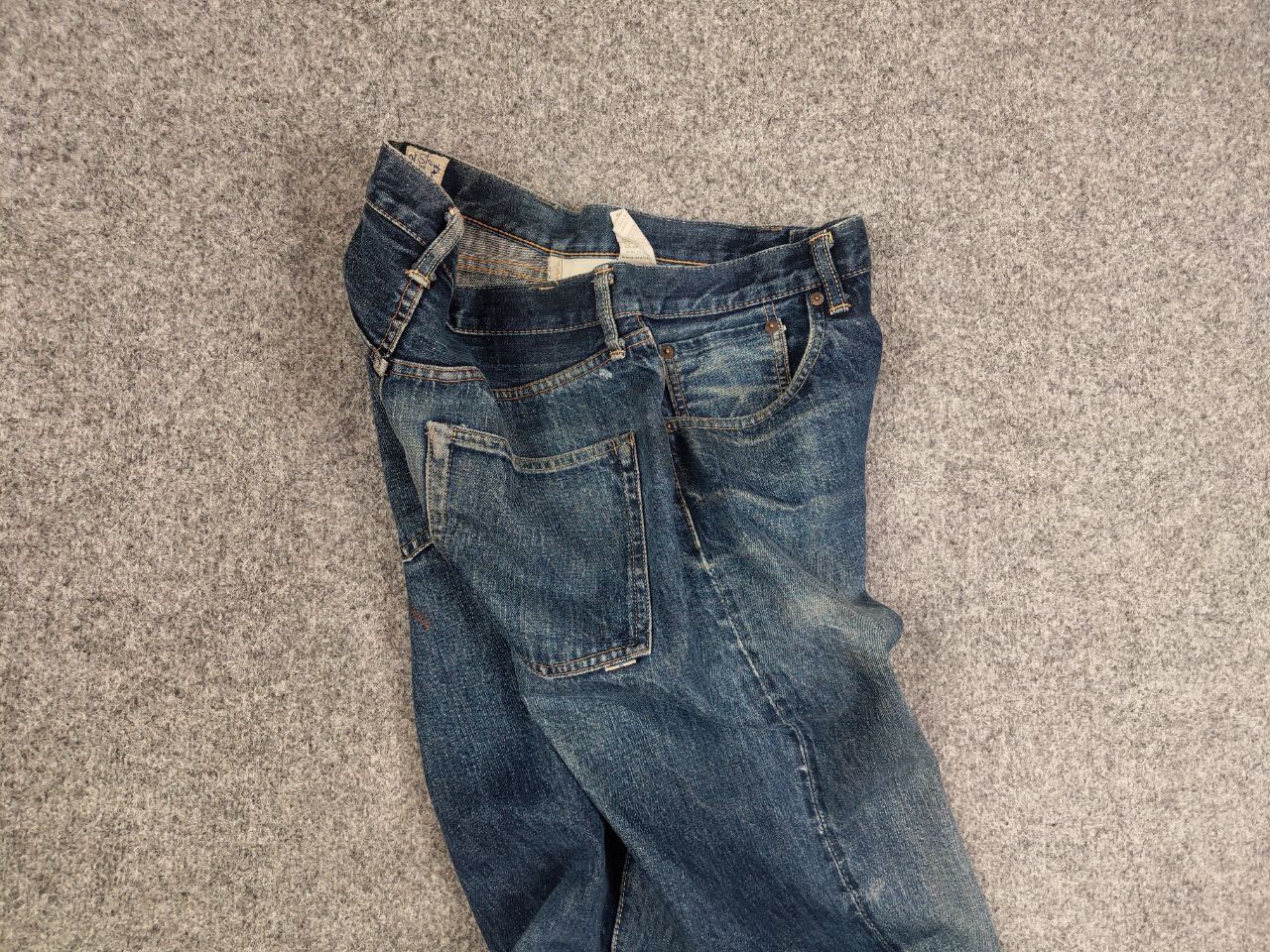 Orslow Vintage OrSlow Japan Selvedge Distressed paint Denim Jeans Size US 32 / EU 48 - 13 Thumbnail