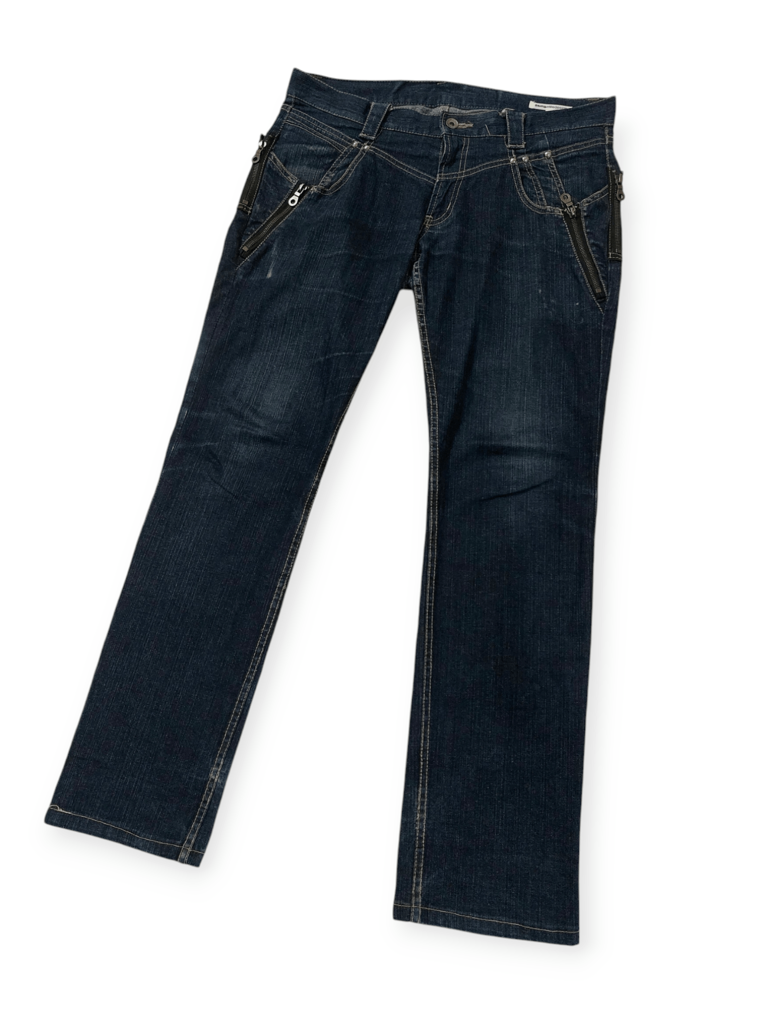 semanticdesign 💥Semantic Design Multi Zipped Punk Jeans Denim Size US 34 / EU 50 - 3 Thumbnail