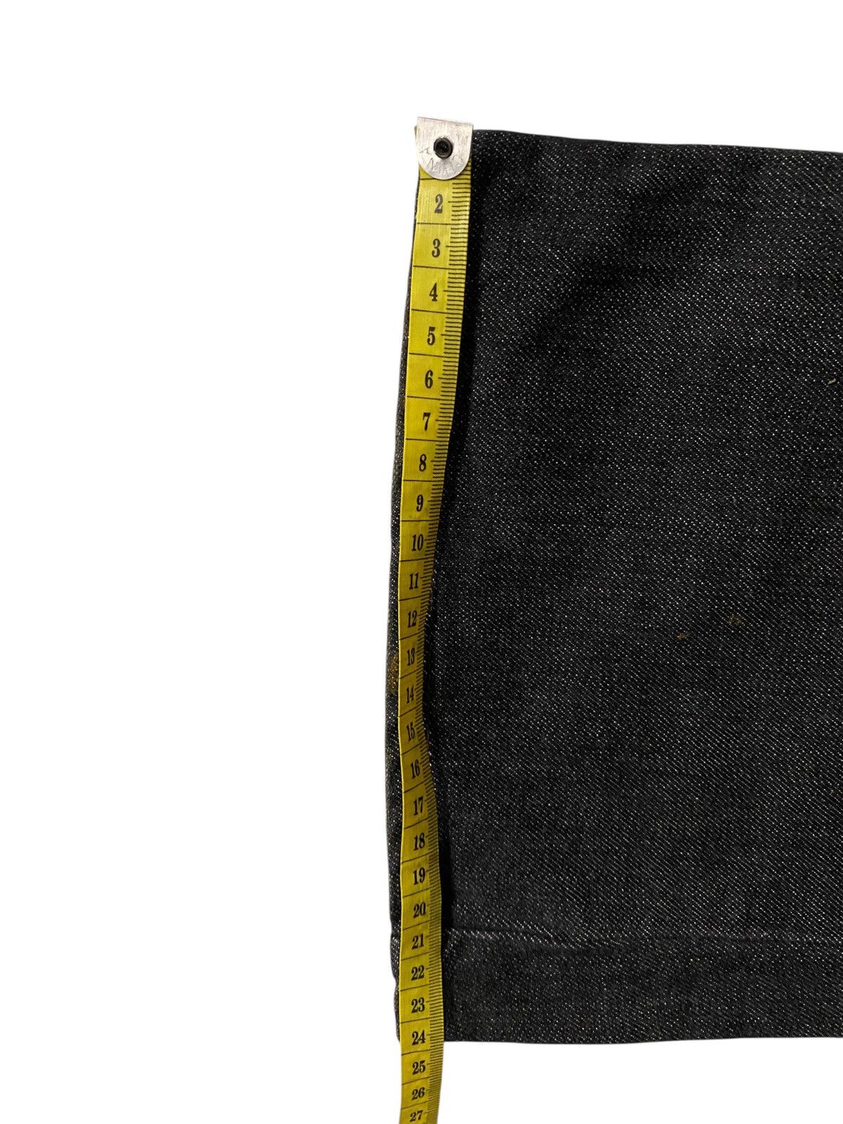 If Six Was Nine 2000's Schlussel Distressed Waxed Gold Flared Jeans Size US 31 - 12 Thumbnail