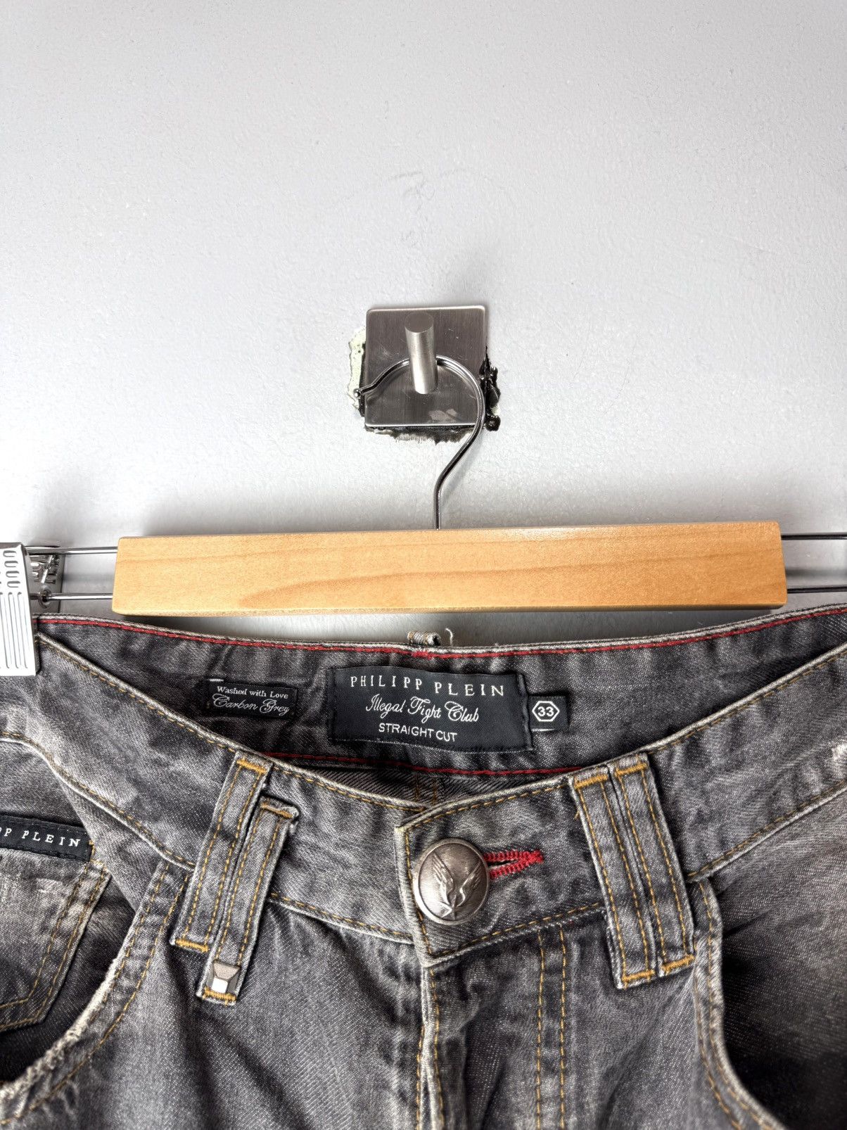 Philipp Plein Vintage Philipp Plein Metal Skul Denim Pants If Six Was Nine Size US 33 - 13 Thumbnail
