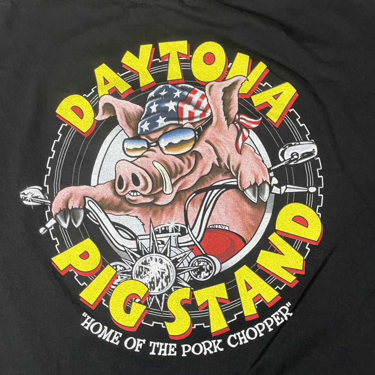 Other Daytona Pigs Stand Chopper Vintage 90s Tshirt Size US XL / EU 56 / 4 - 2 Thumbnail