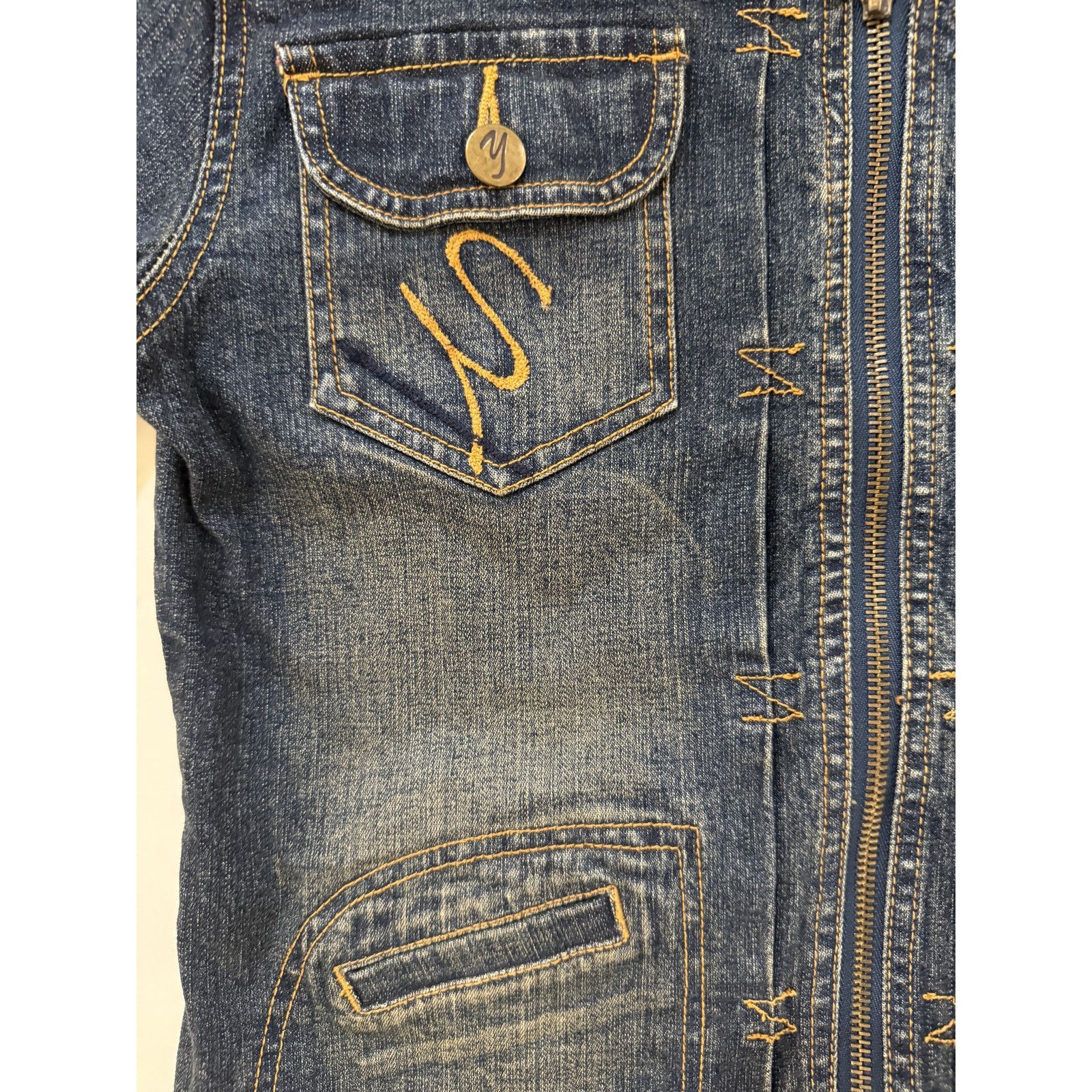 & Other Stories Vintage Yuka Jeans Denim Jacket Women's M Streetwear Y2K Size M / US 6-8 / IT 42-44 - 3 Thumbnail