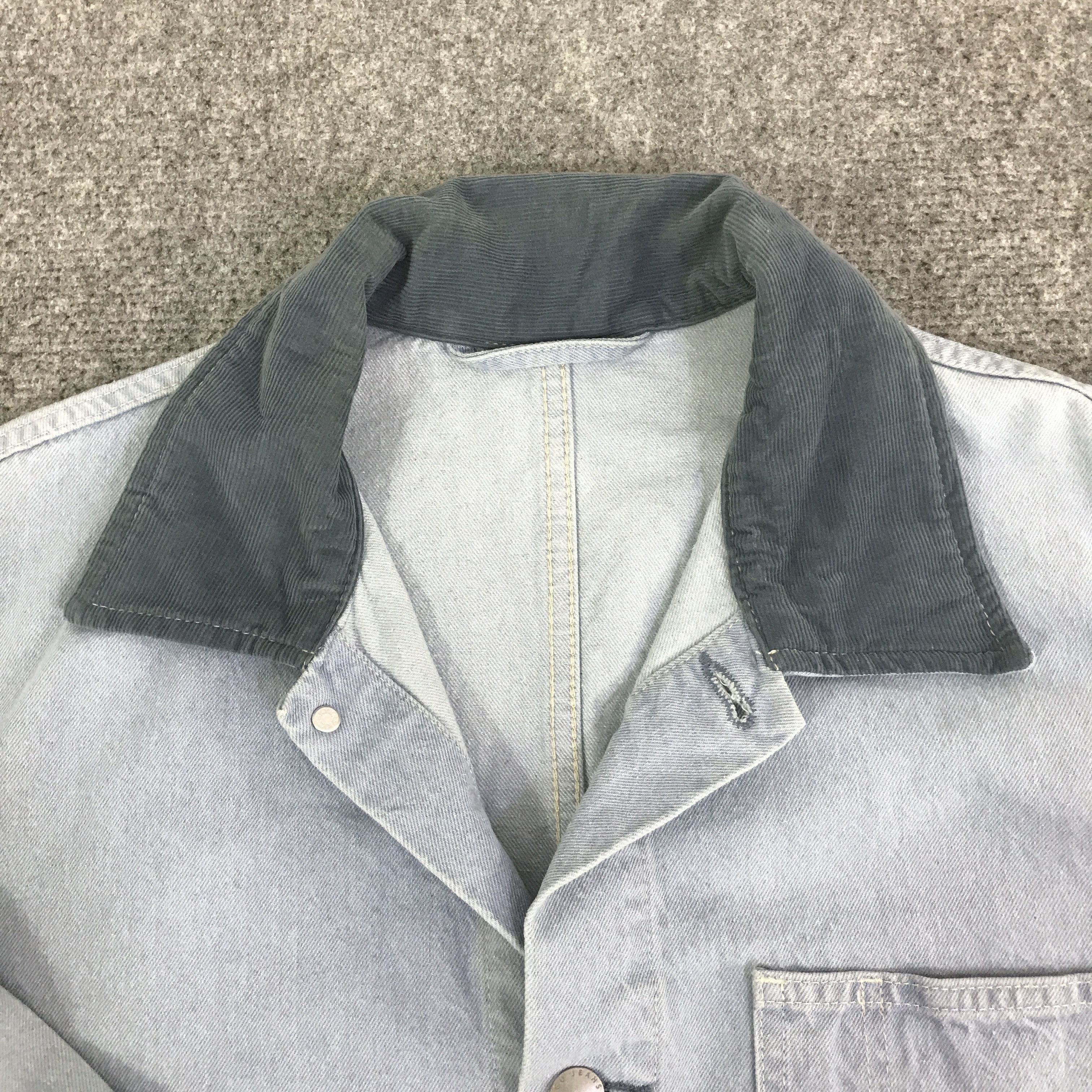 Japanese Brand gu japan jeans button jacket K116B23 Size US L / EU 52-54 / 3 - 8 Thumbnail