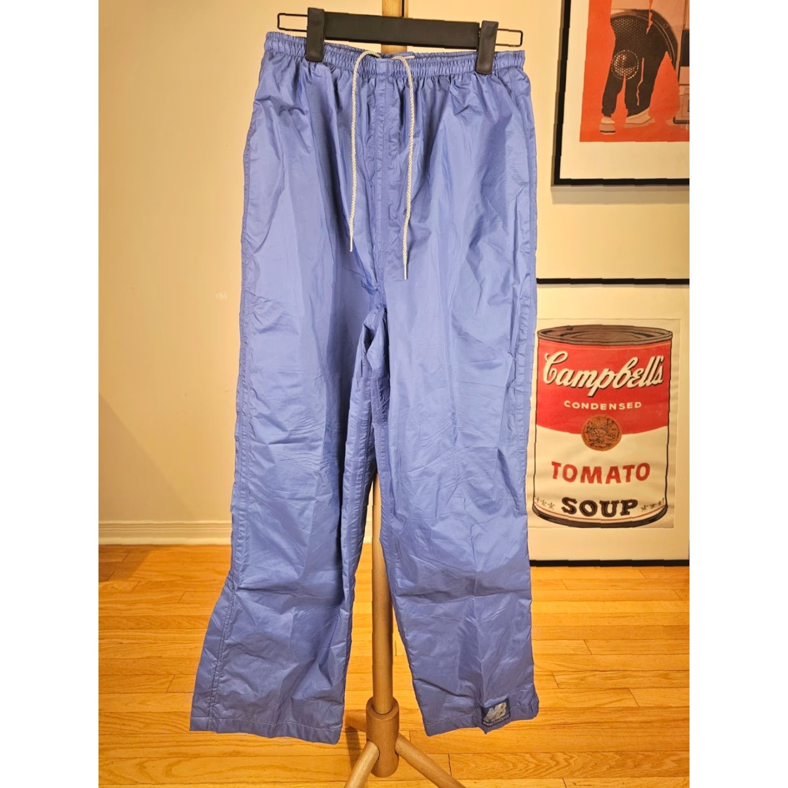 New Balance VINTAGE 90' NEW BALANCE SKY BLUE WINDBREAKER TRACK PANTS WOMEN'S MEDIUM MINTY Size 32" / US 10 / IT 46 - 2 Thumbnail