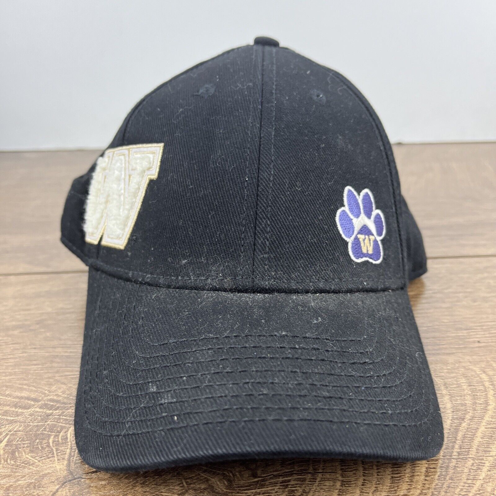 Other Washington Huskies Hat NCAA Huskies Black Hat Adjustable Adu Size ONE SIZE - 6 Thumbnail