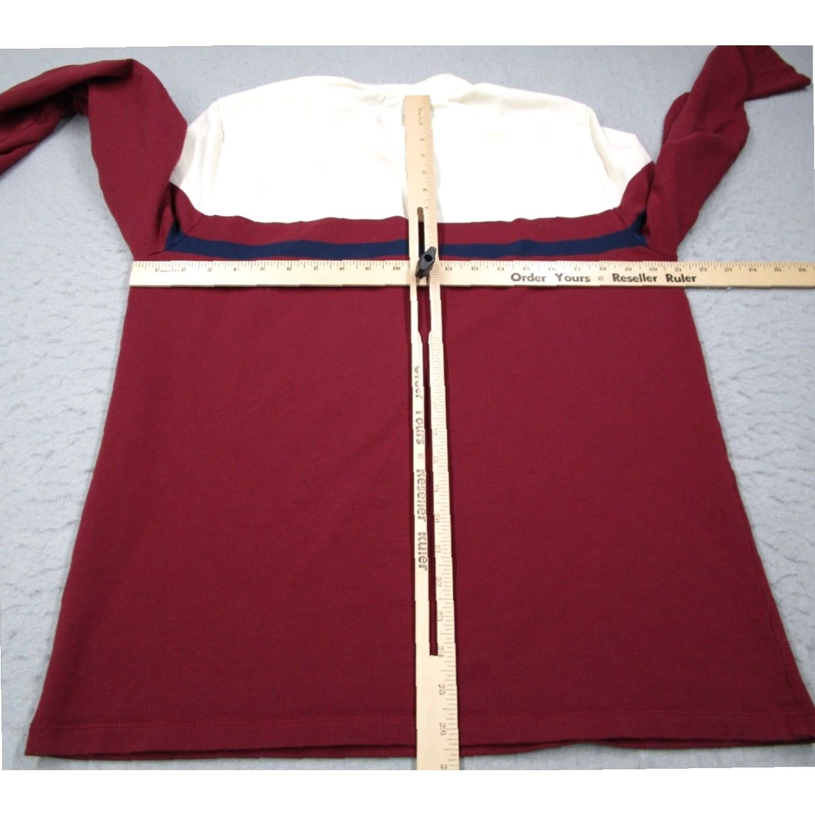 Marine Layer Marine Layer Mens Red 1/4 Zip Sweater Large Cotton Blend Preppy Golf Hike Travel Size US L / EU 52-54 / 3 - 6 Thumbnail