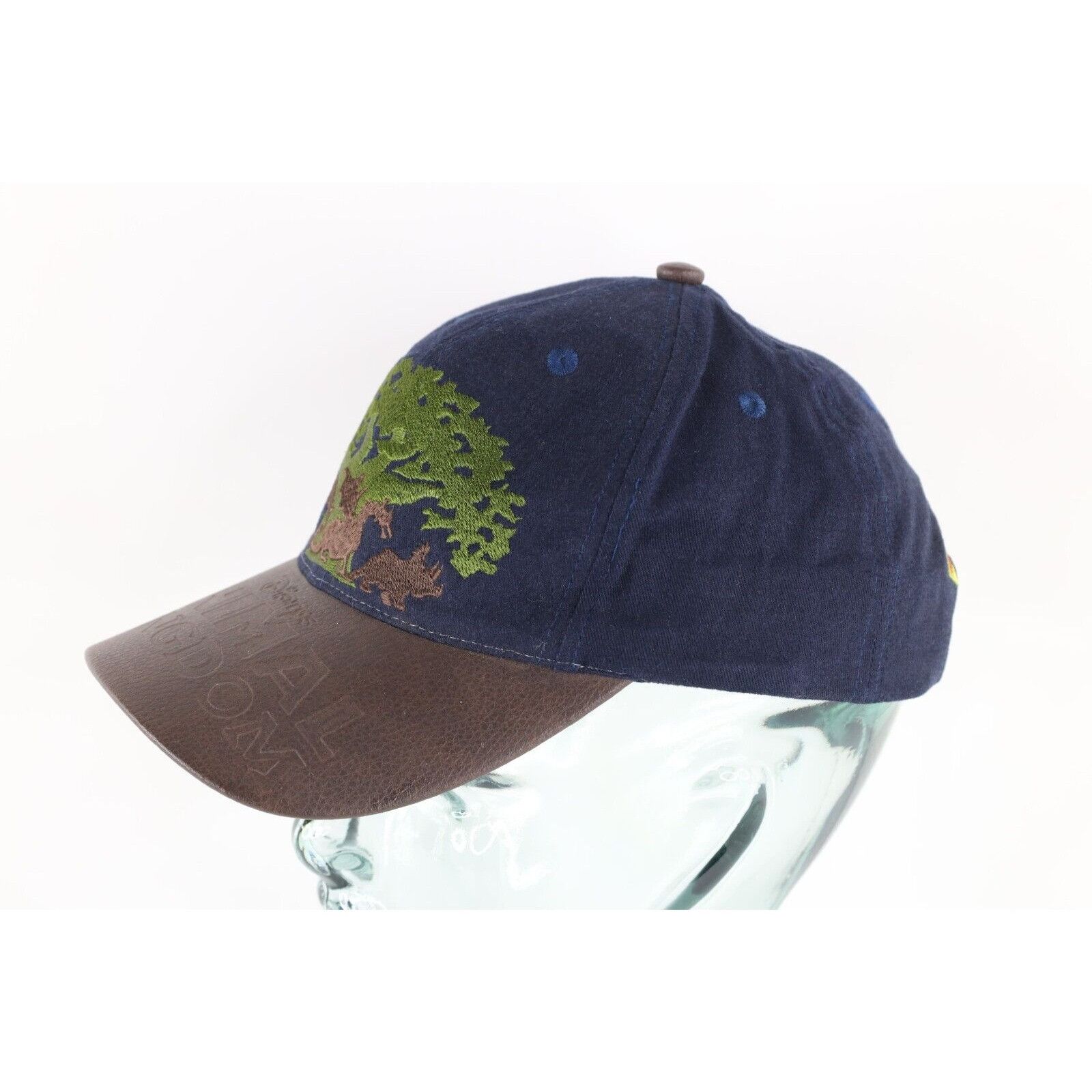 Disney × Vintage Vintage 90s Disney Animal Kingdom Leather Trim Hat Size ONE SIZE - 4 Thumbnail