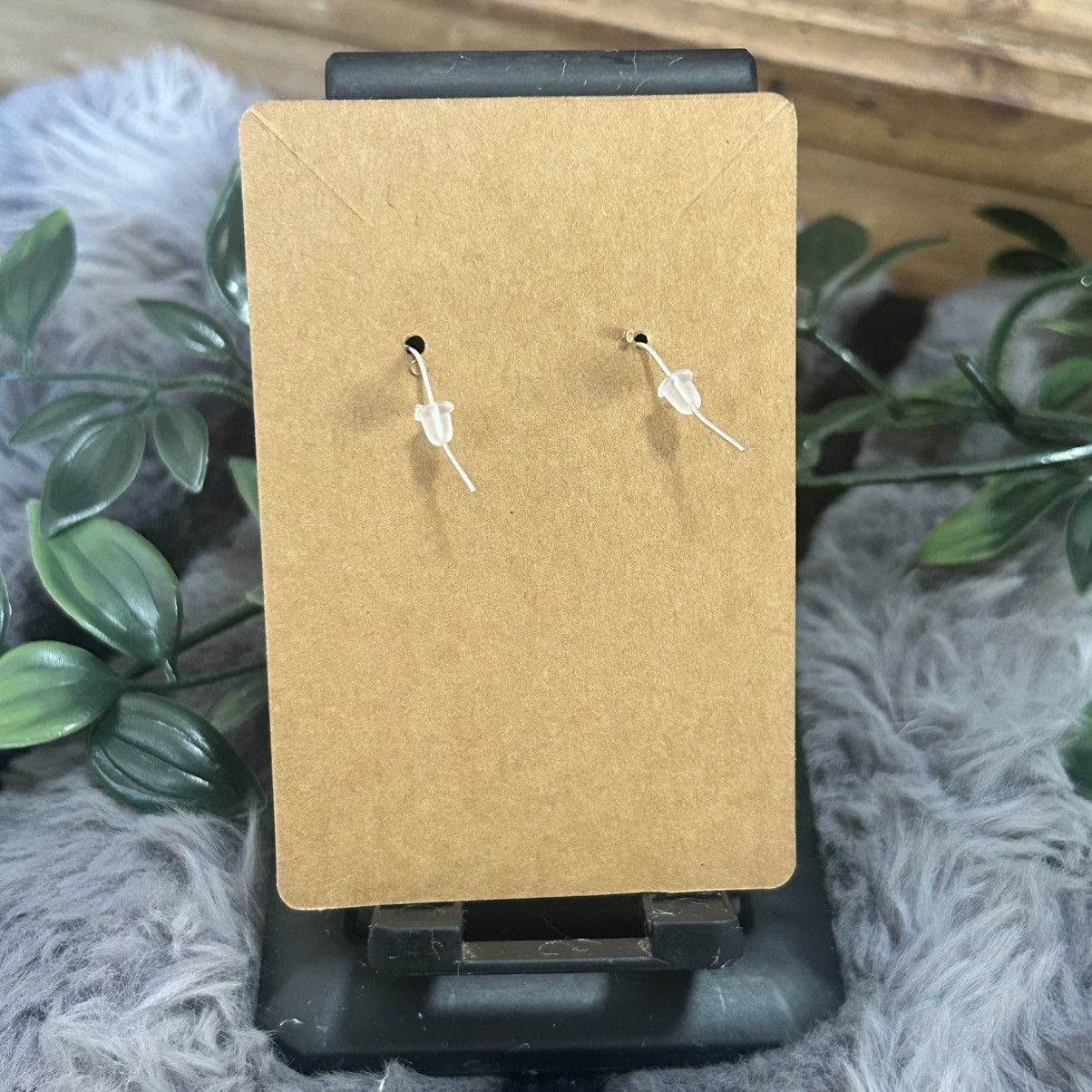 Handmade Handcrafted elegant art glass crystal dangle earrings Size ONE SIZE - 3 Thumbnail