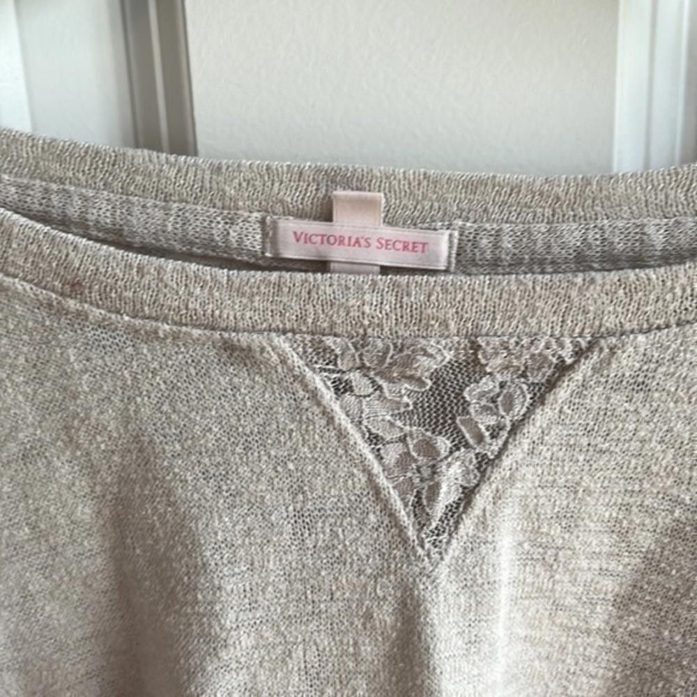 Designer Victorias’s Secret lace panel long sleeve crop top Size S / US 4 / IT 40 - 4 Thumbnail