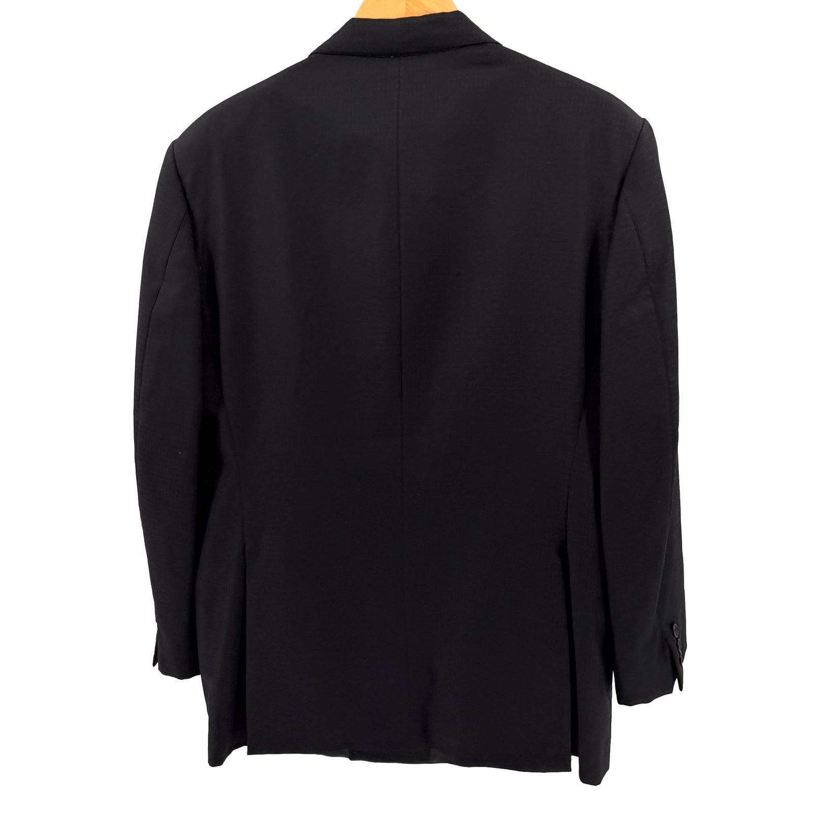 Vintage 90s Duemila by Sandro Zanella Black Double Breasted Blazer Size 40R - 4 Thumbnail