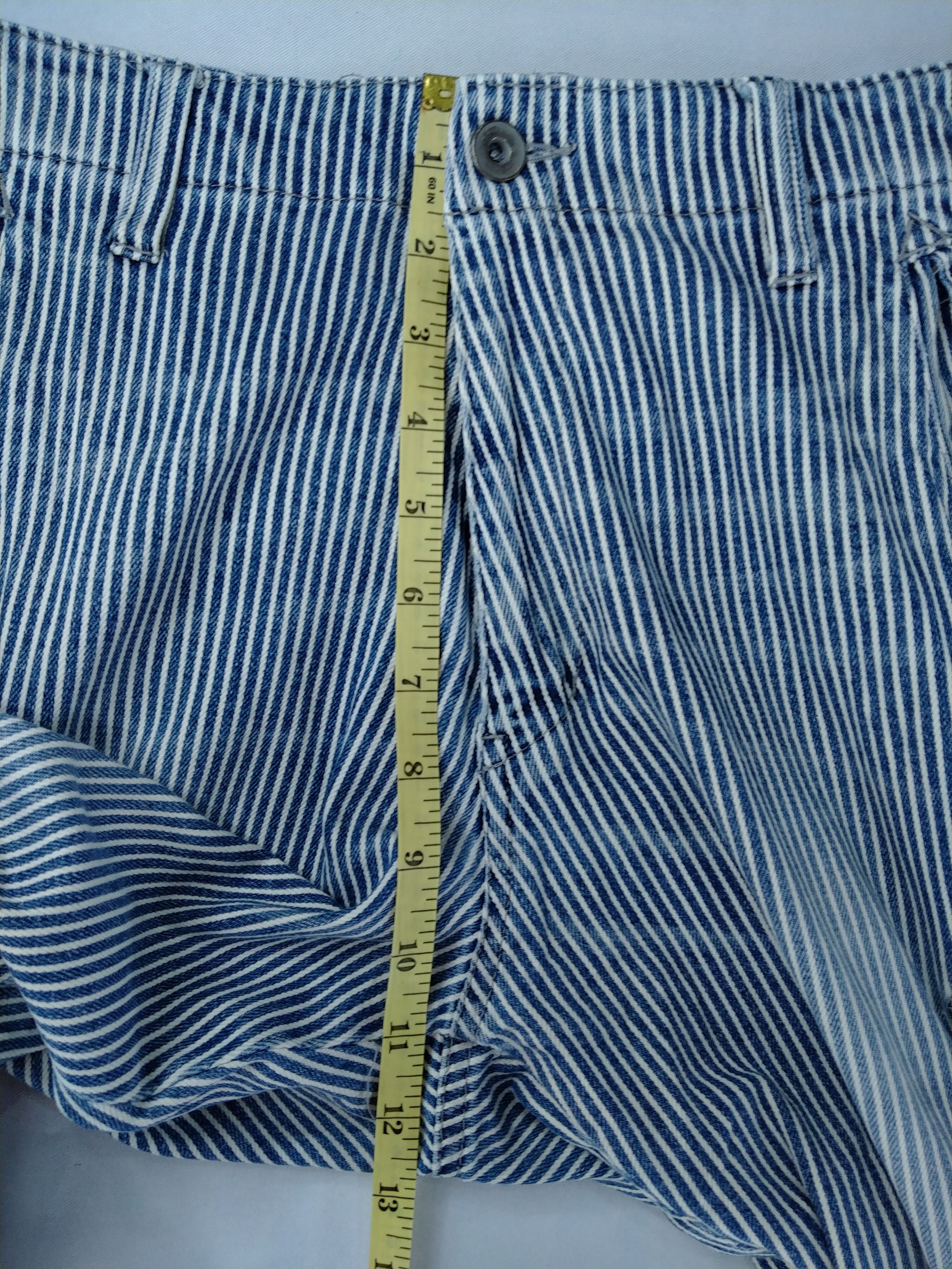 Japanese Brand Global Work Stripes Cargo Multi Pocket Pants -CP155 Size US 31 - 6 Thumbnail