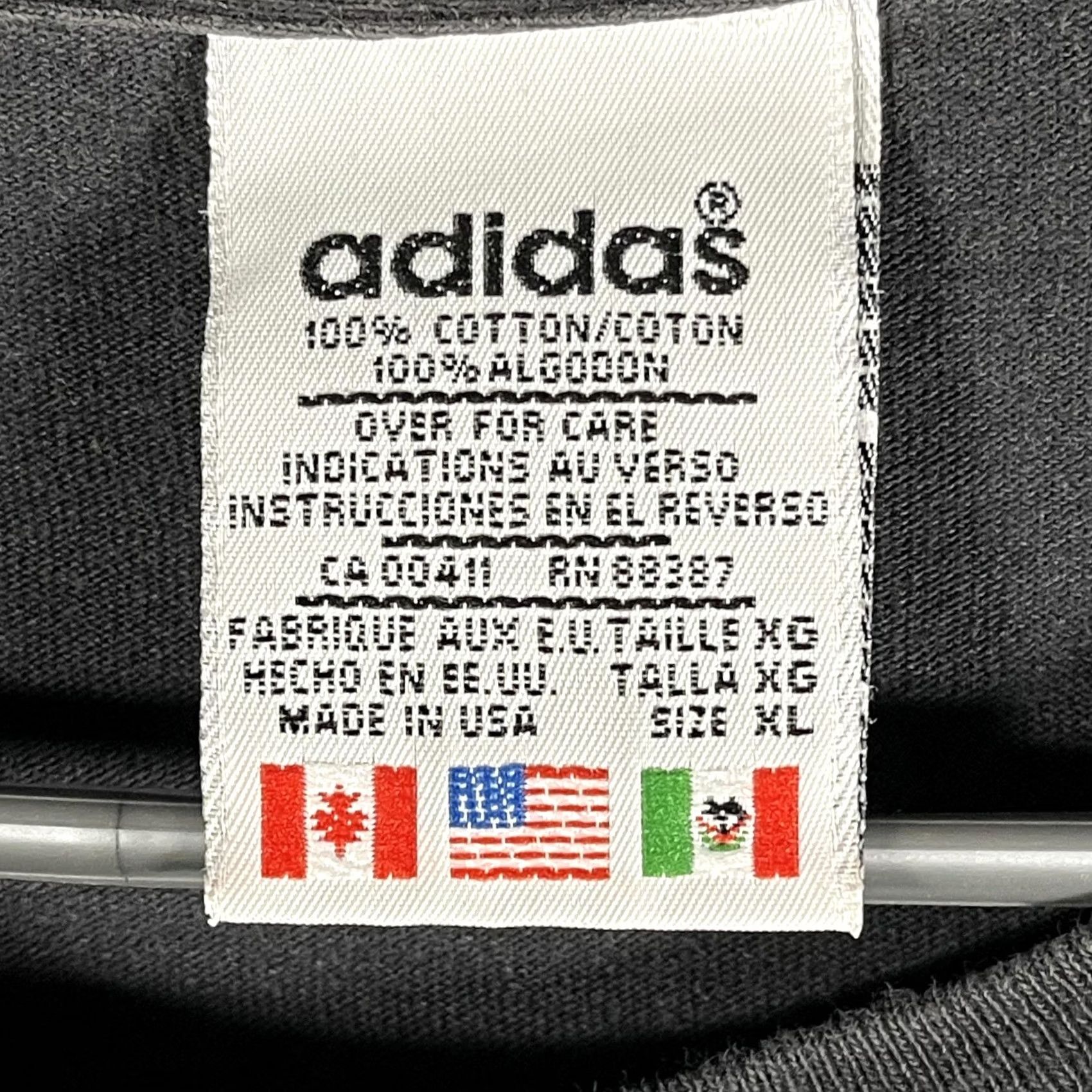 Adidas VINTAGE Adidas Shirt Mens XL Black Long Sleeve Embroidered Logo Made USA 90s Size US XL / EU 56 / 4 - 4 Thumbnail