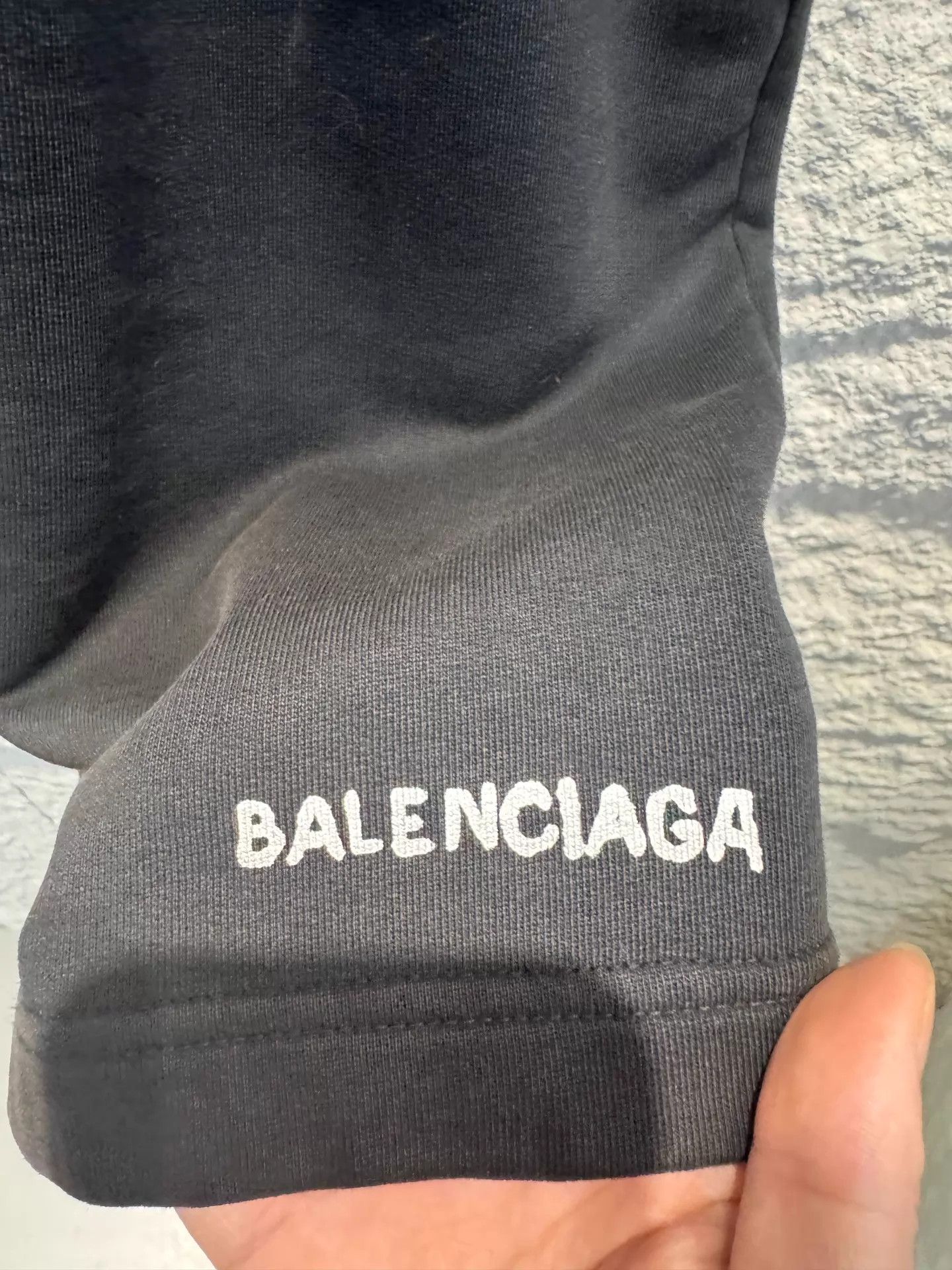Balenciaga Balenciaga Black Logo Unisex Oversized Shorts S Size 26" / US 2 / IT 38 - 2 Thumbnail
